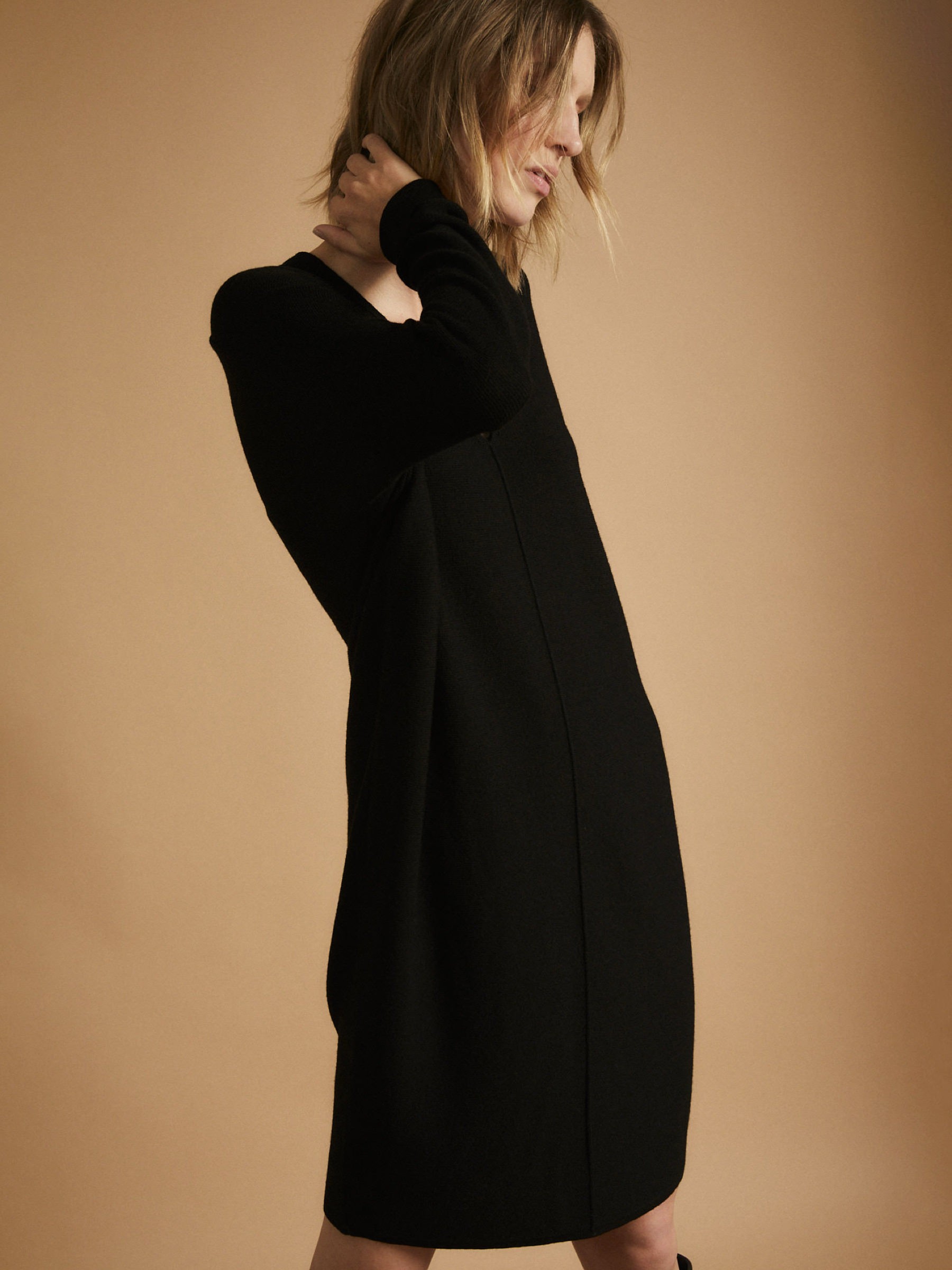 Strickkleid black Lanius