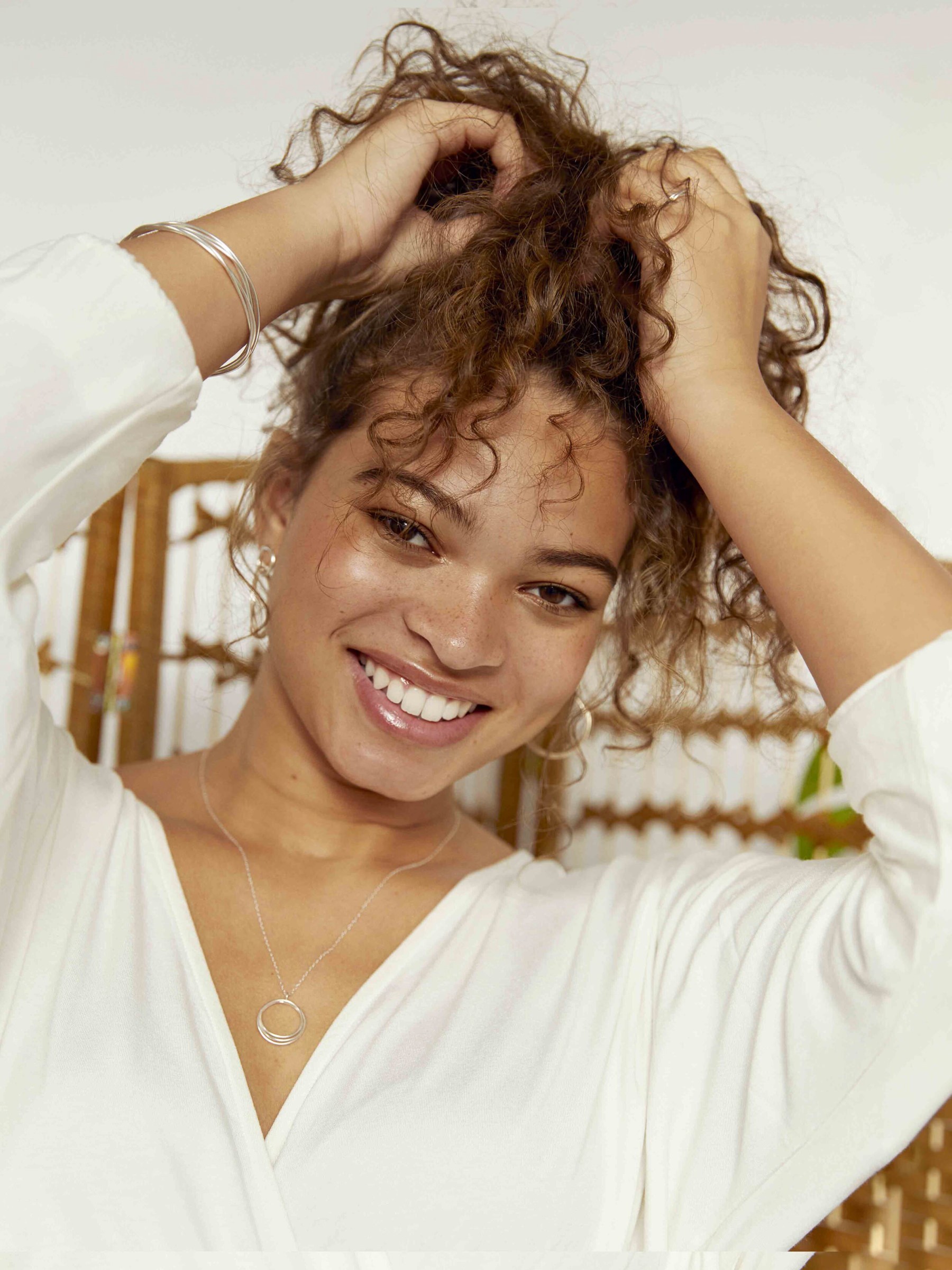 Halskette Wrapped Circled Necklace silver Wild Fawn