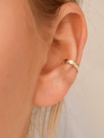 Ohrringe Beaded Ear Cuff silver Wild Fawn