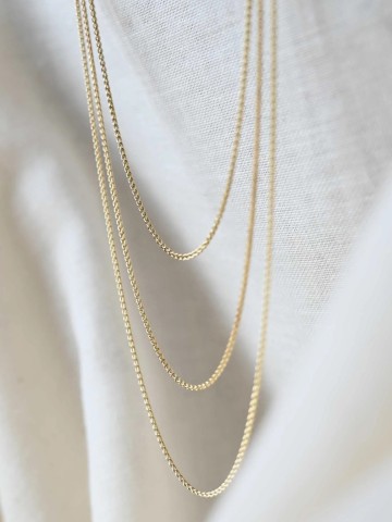 Halskette Spiga Layering Necklace gold 9ct Wild Fawn