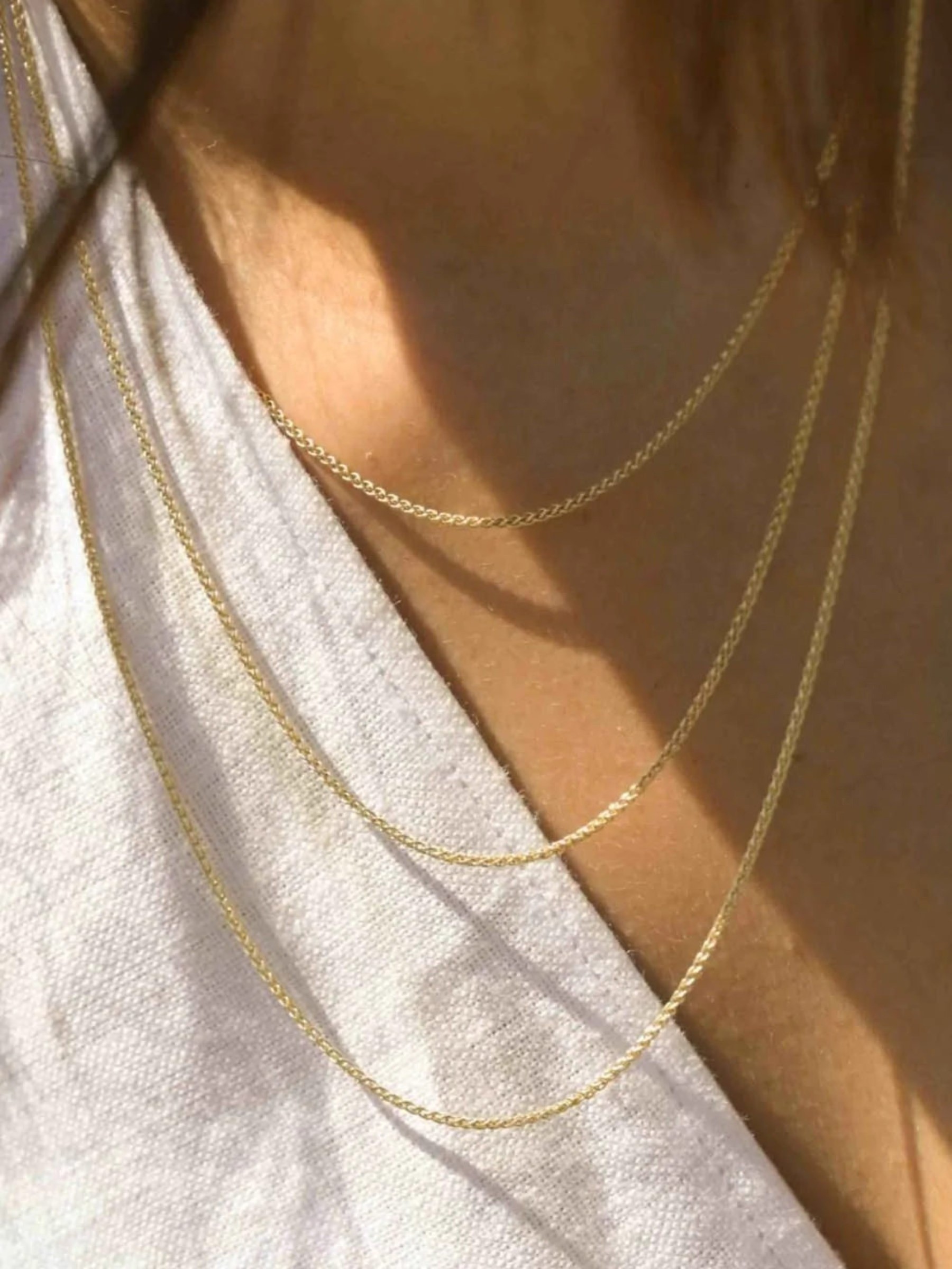 Halskette Spiga Layering Necklace gold 9ct Wild Fawn