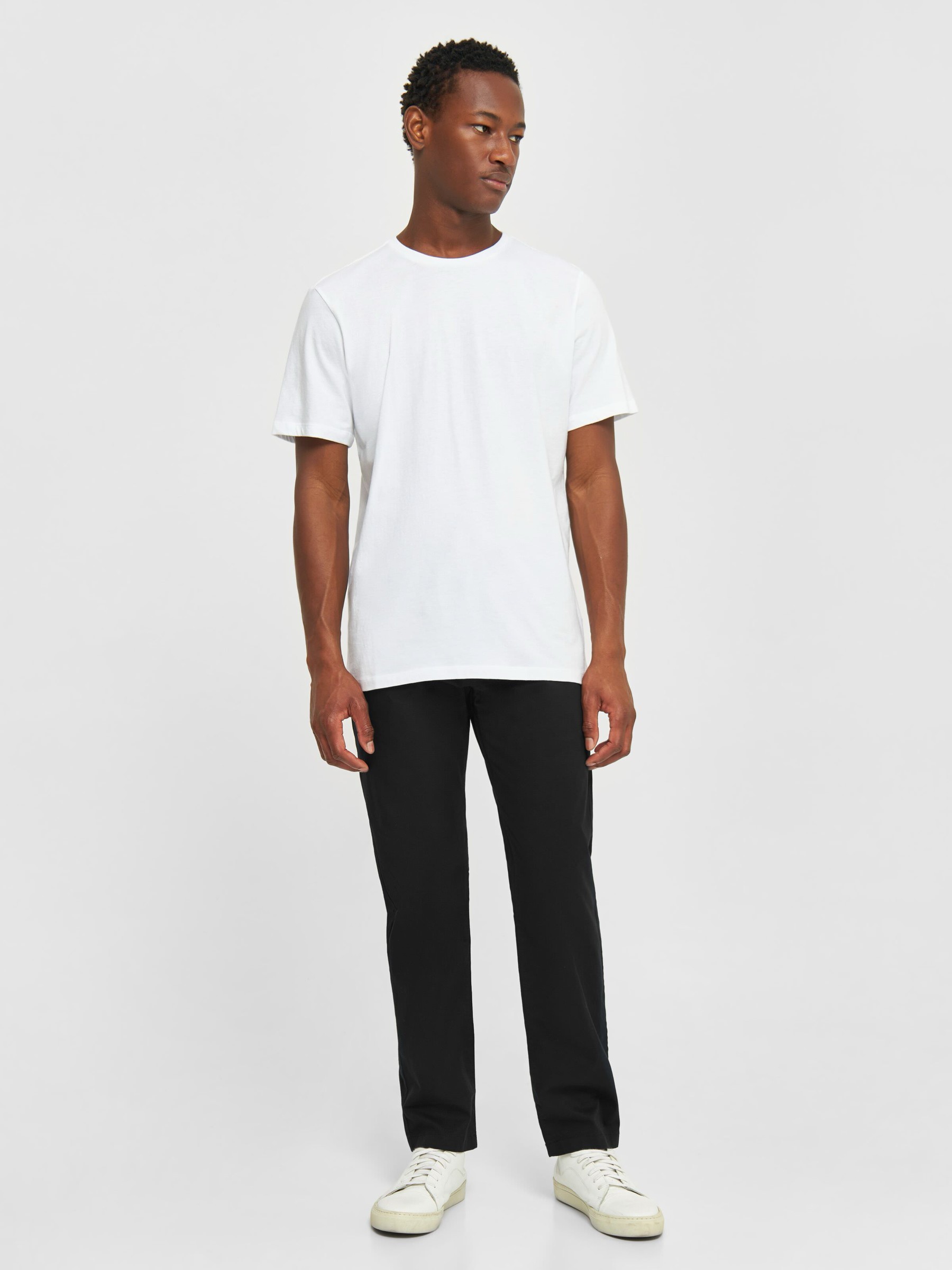 Hose Chuck Regular Chino Poplin Pant black jet Knowledge Cotton Apparel