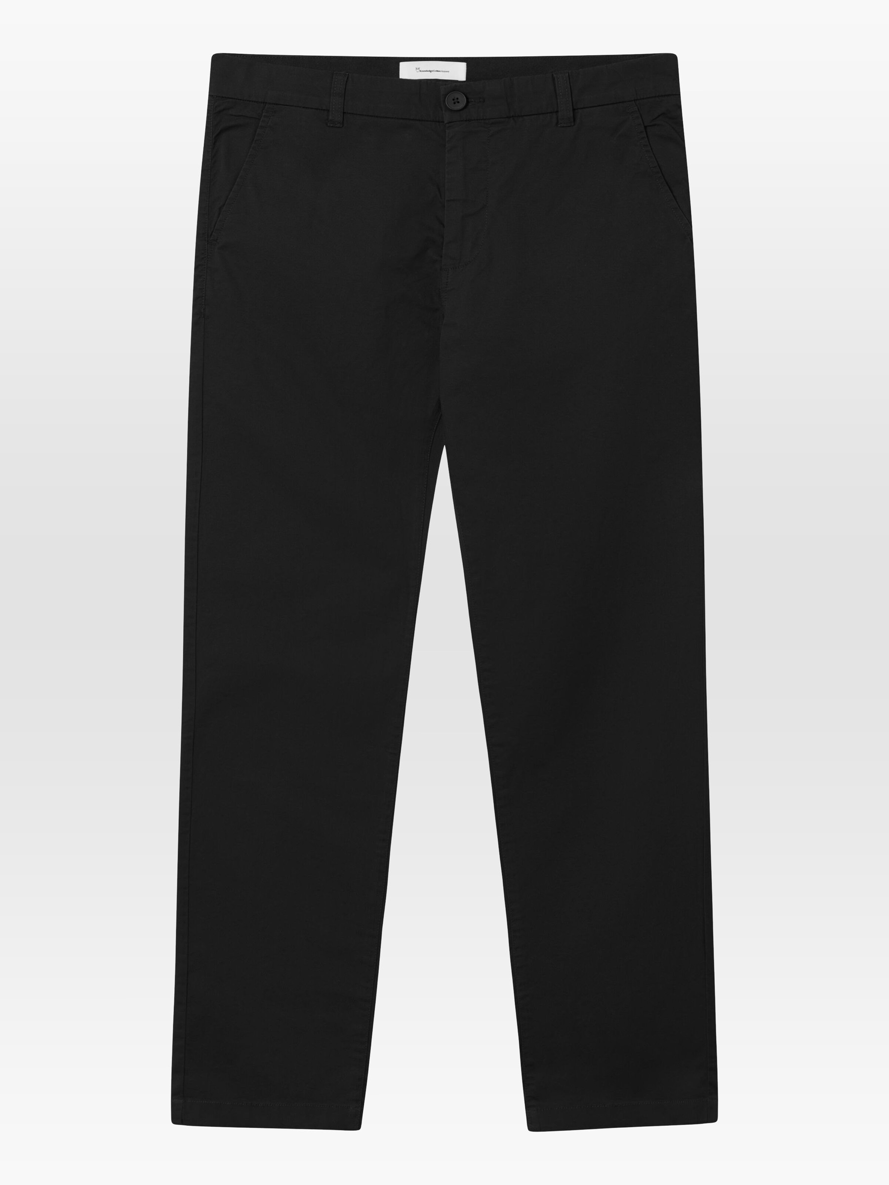 Hose Chuck Regular Chino Poplin Pant black jet Knowledge Cotton Apparel