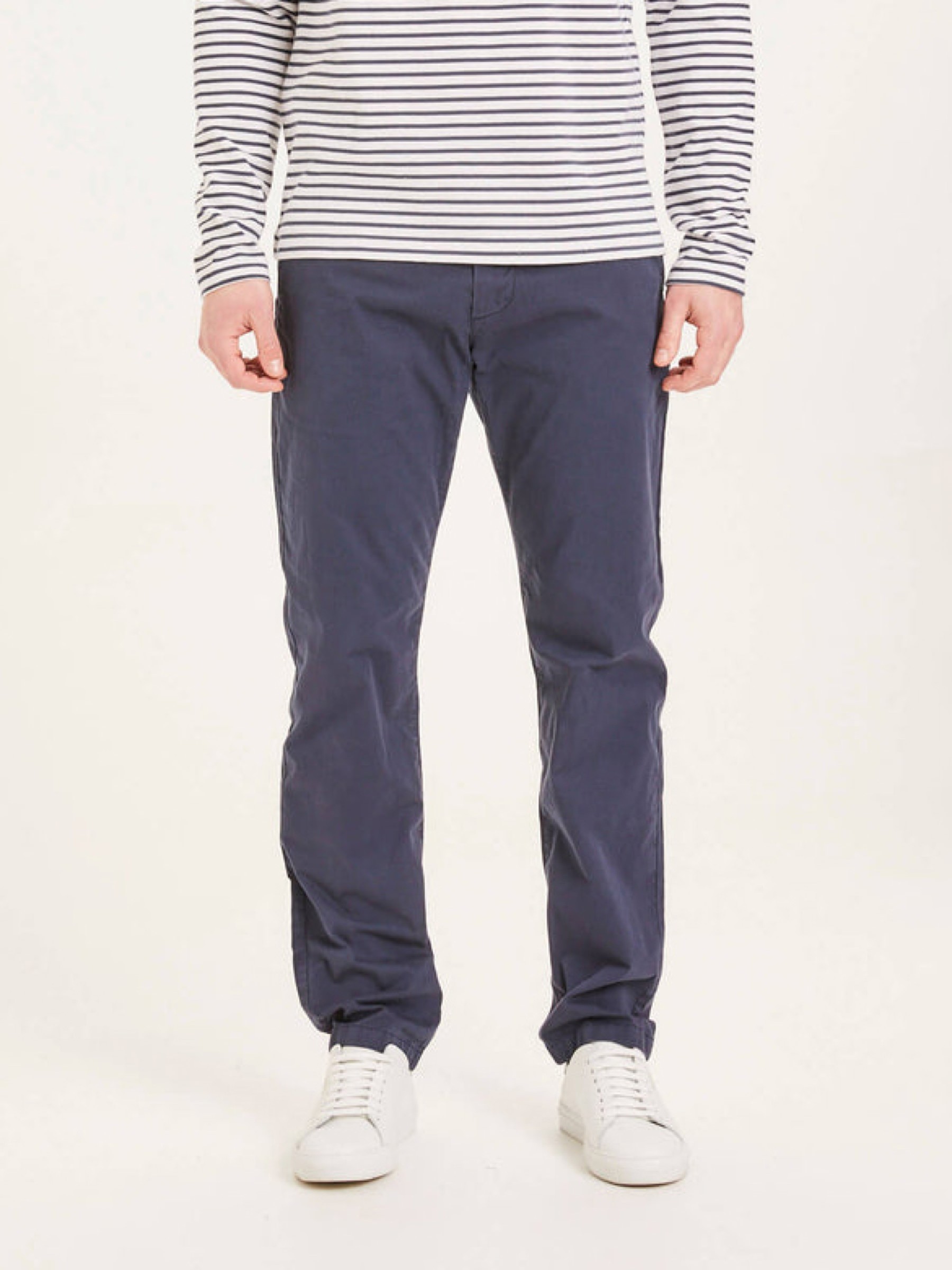 Hose Chuck Regular Chino Poplin Pant total eclipse Knowledge Cotton Apparel