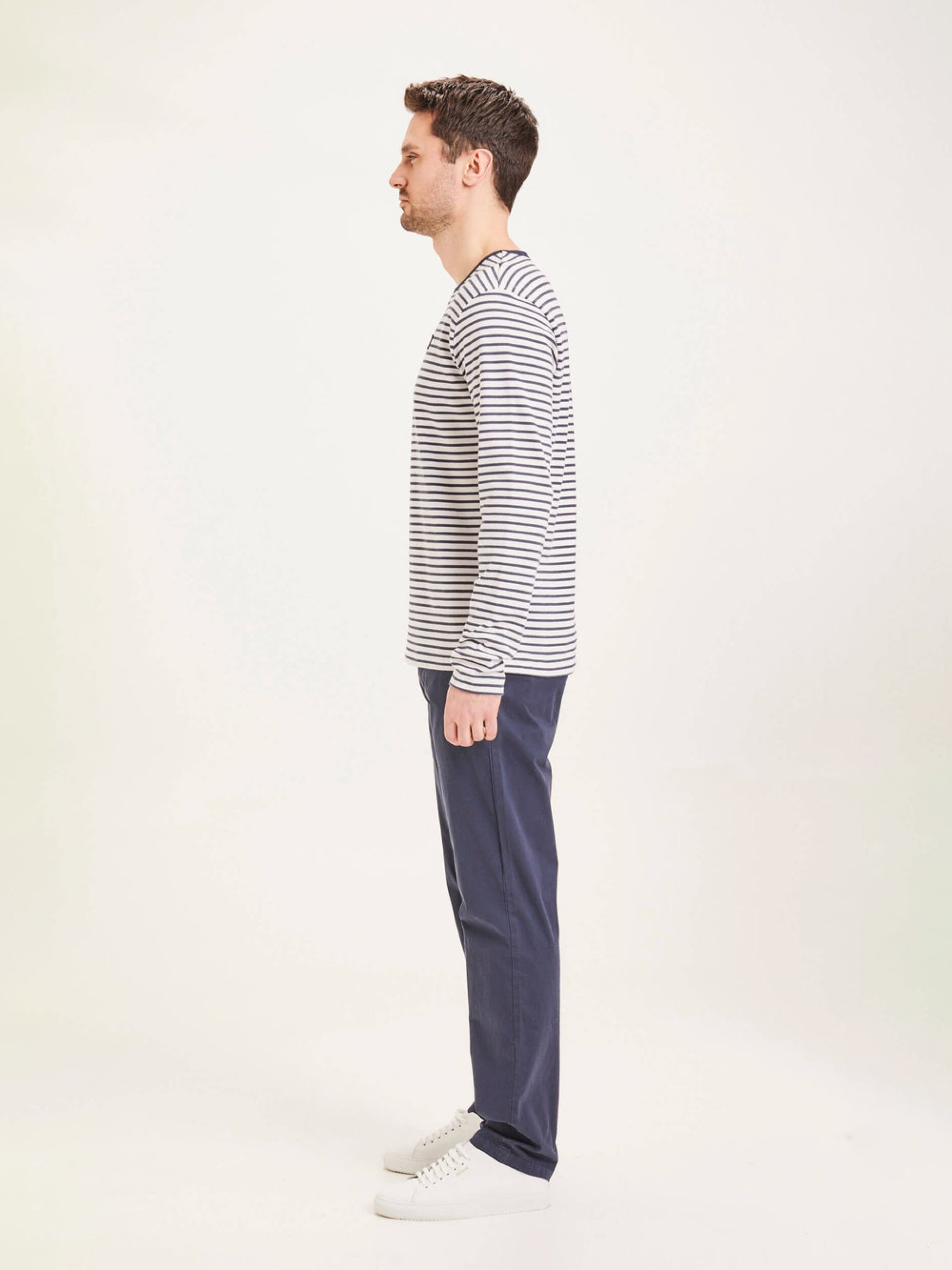 Hose Chuck Regular Chino Poplin Pant total eclipse Knowledge Cotton Apparel