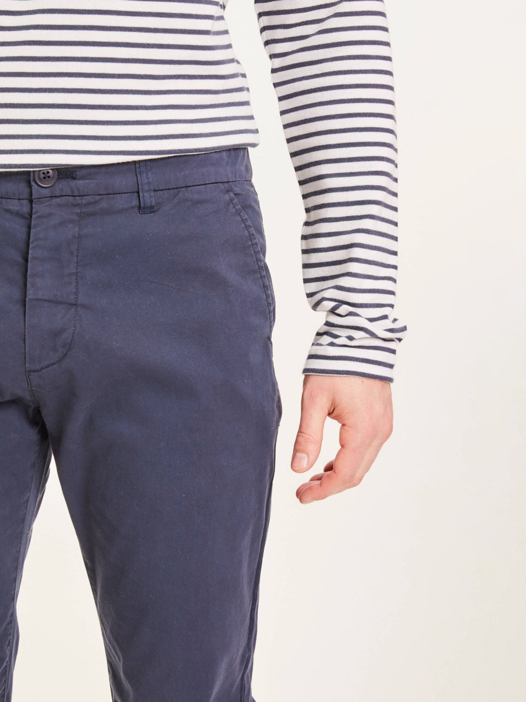 Hose Chuck Regular Chino Poplin Pant total eclipse Knowledge Cotton Apparel