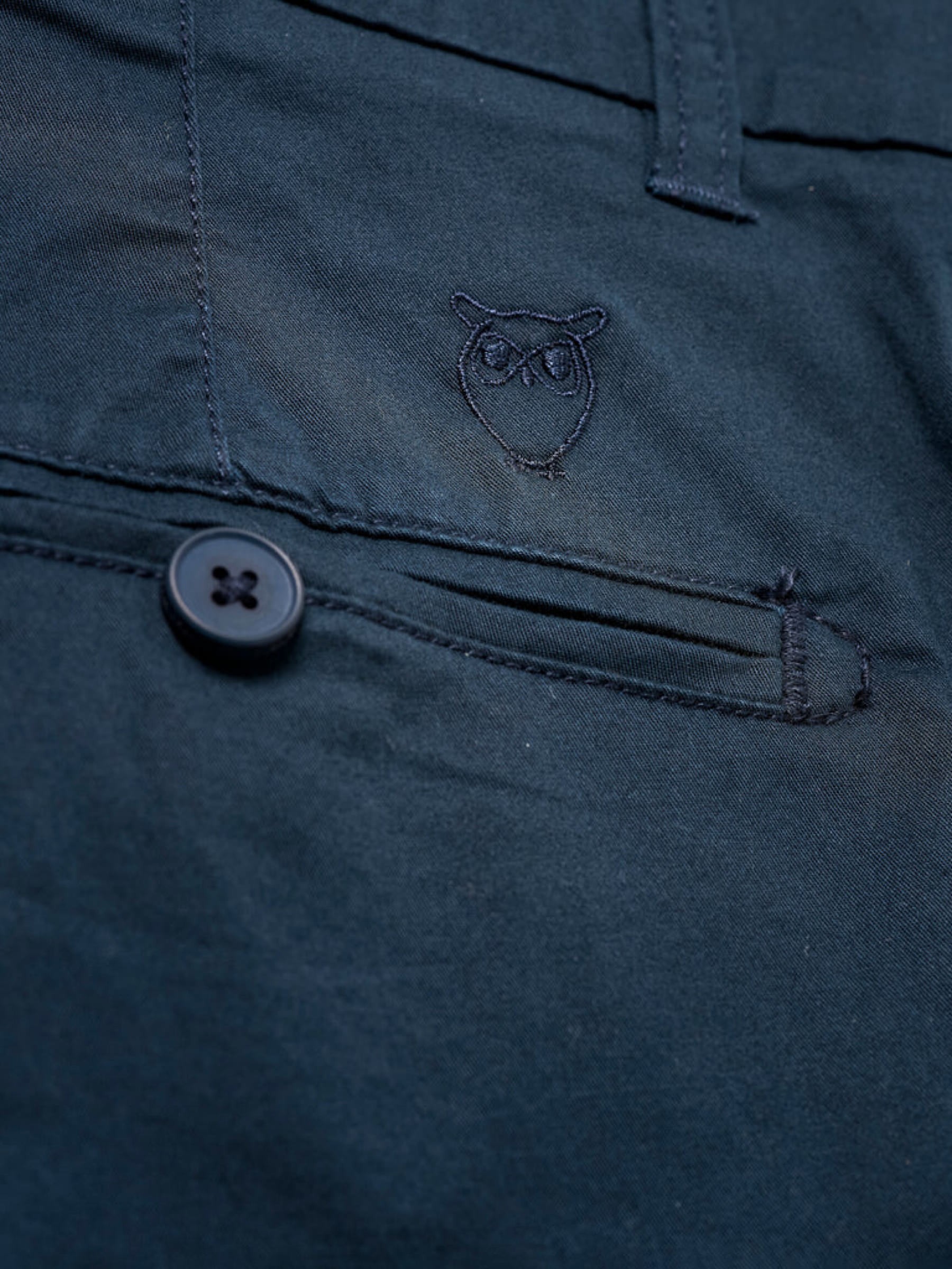 Hose Chuck Regular Chino Poplin Pant total eclipse Knowledge Cotton Apparel