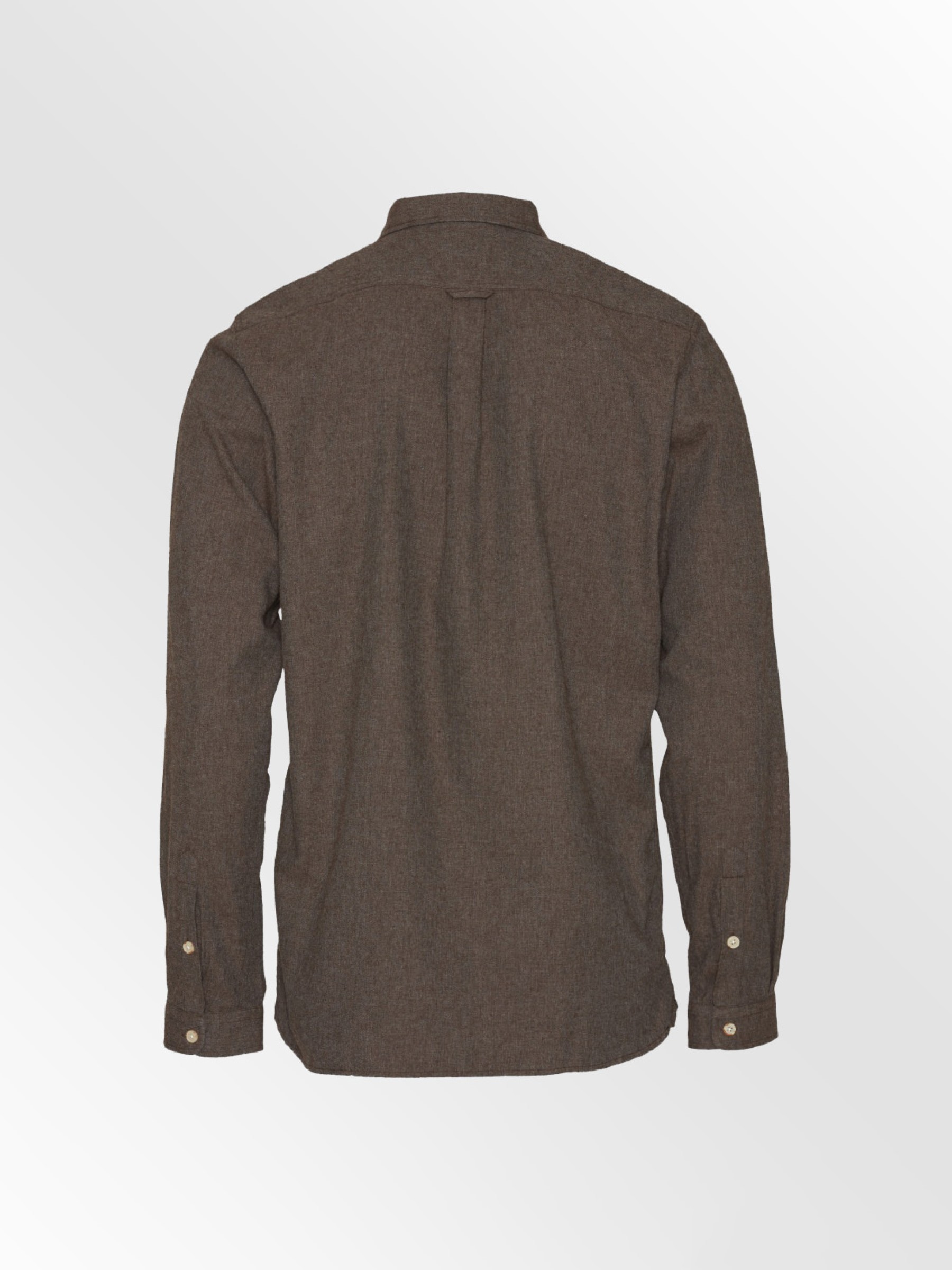 Hemd Elder Flannel Shirt dark earth Knowledge Cotton Apparel