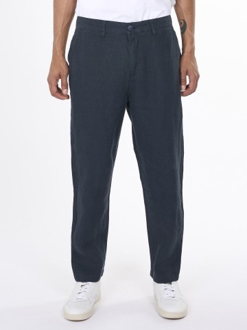 Hose Bob Loose Linen Pant total eclipse Knowledge Cotton Apparel