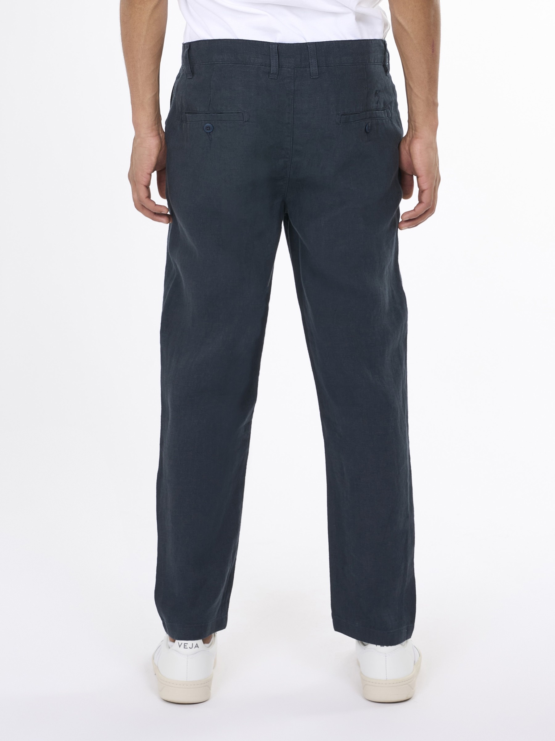 Hose Bob Loose Linen Pant total eclipse Knowledge Cotton Apparel