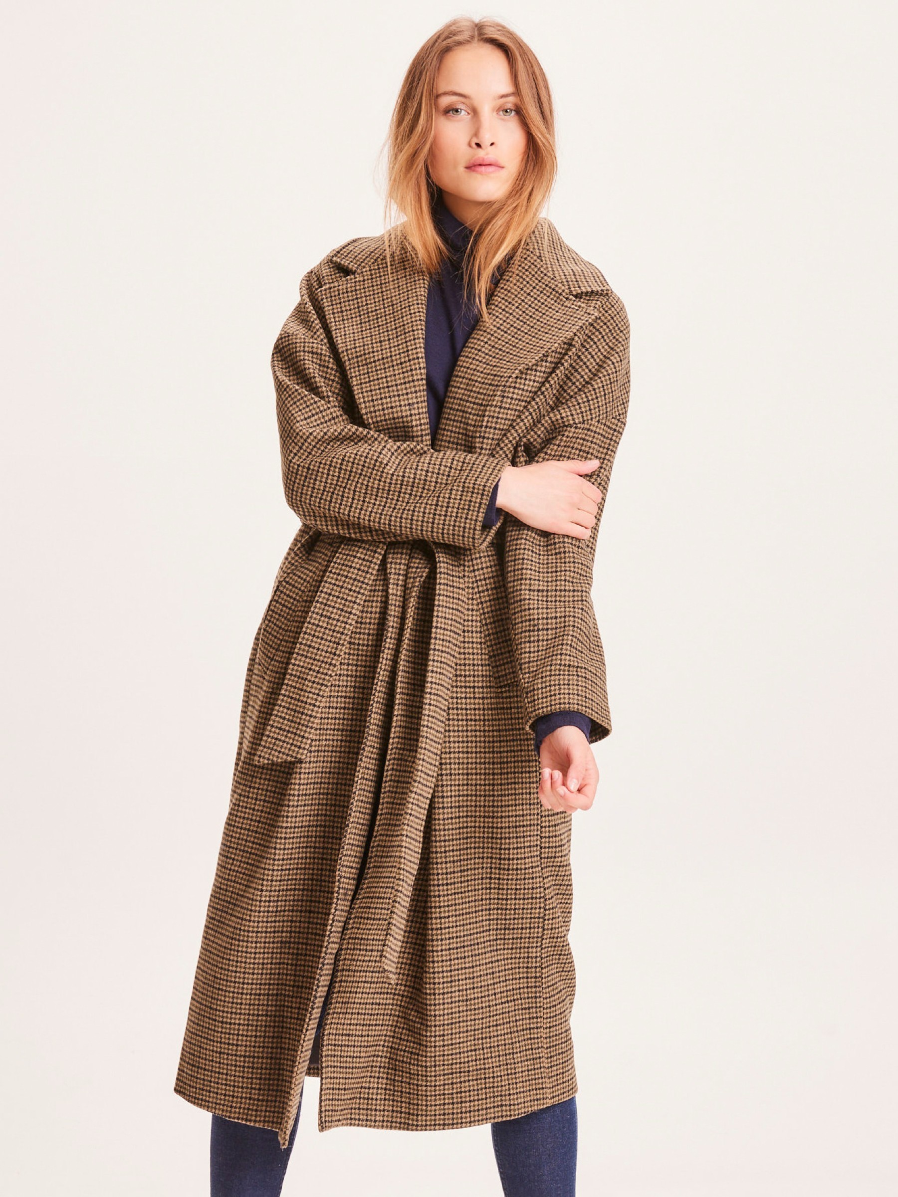 Mantel Poppy Wool Lapel Coat kelp Knowledge Cotton Apparel