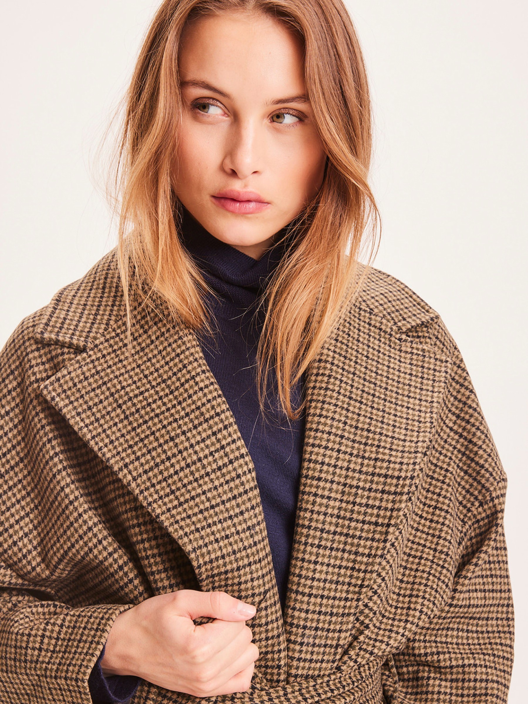 Mantel Poppy Wool Lapel Coat kelp Knowledge Cotton Apparel