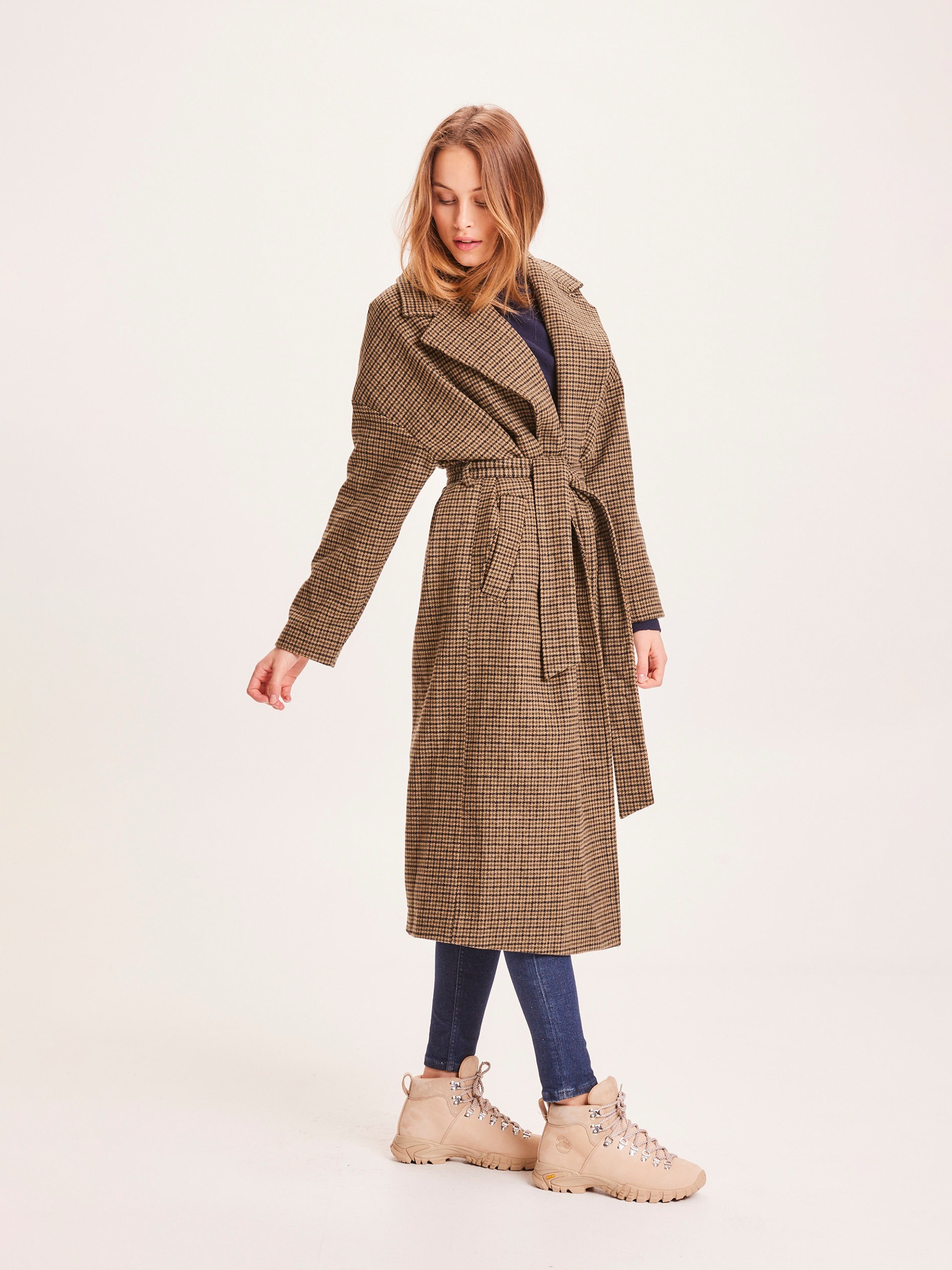 Mantel Poppy Wool Lapel Coat kelp Knowledge Cotton Apparel