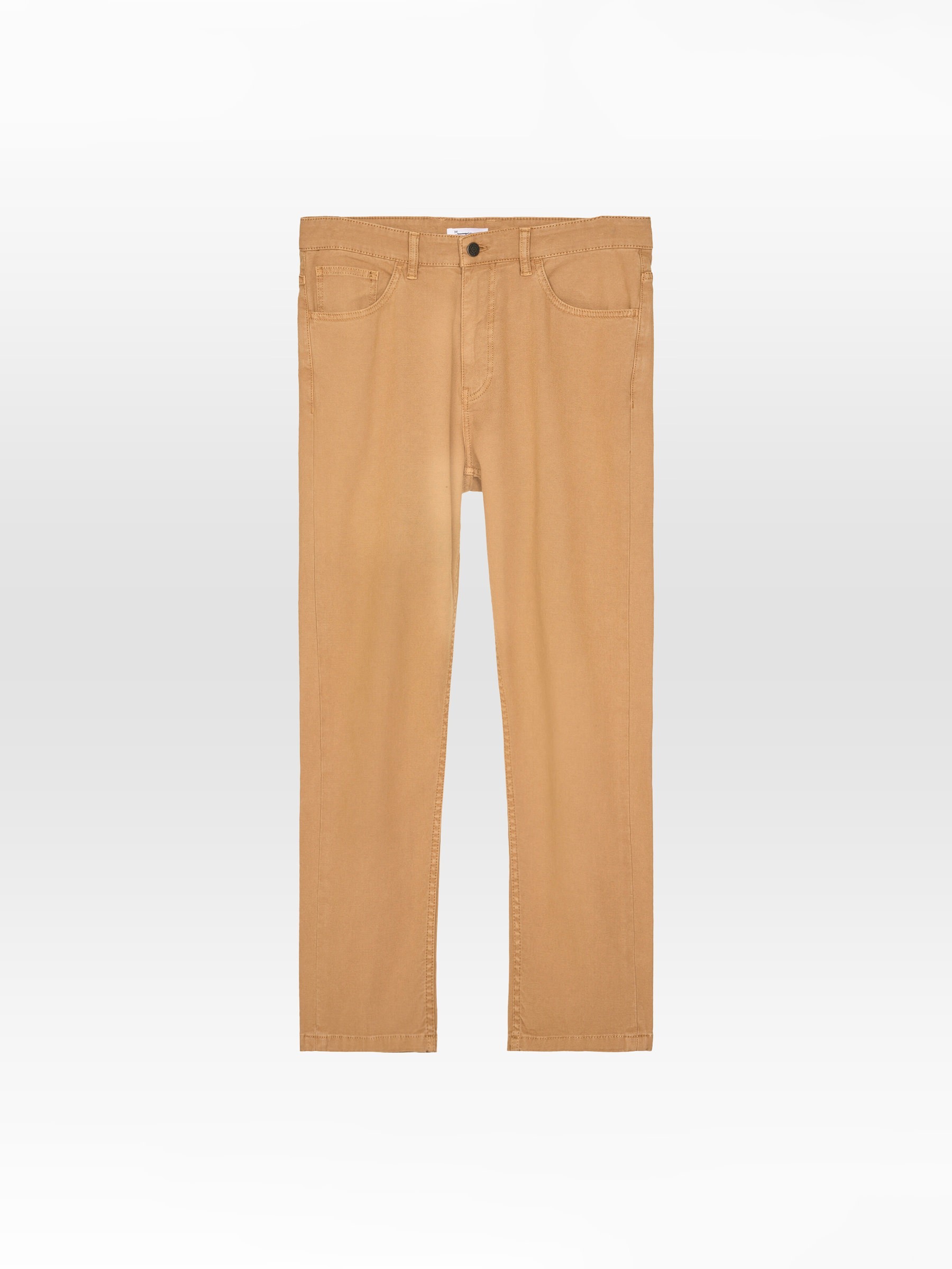 Hose Tim Tapered Canvas Pant brown sugar Knowledge Cotton Apparel