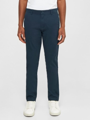 Hose Luca Slim Twill Chino Pants total eclipse Knowledge Cotton Apparel