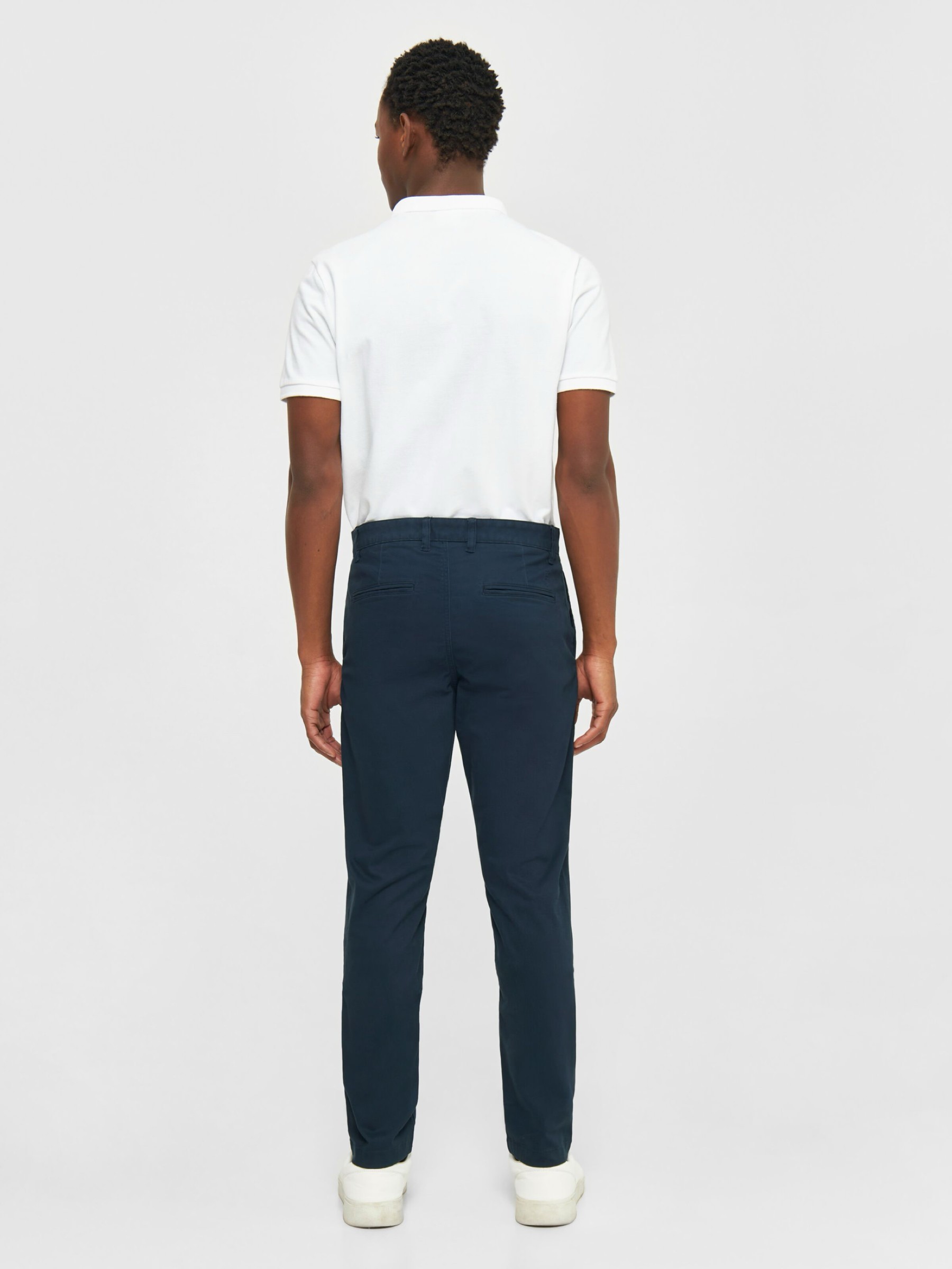 Hose Luca Slim Twill Chino Pants total eclipse Knowledge Cotton Apparel