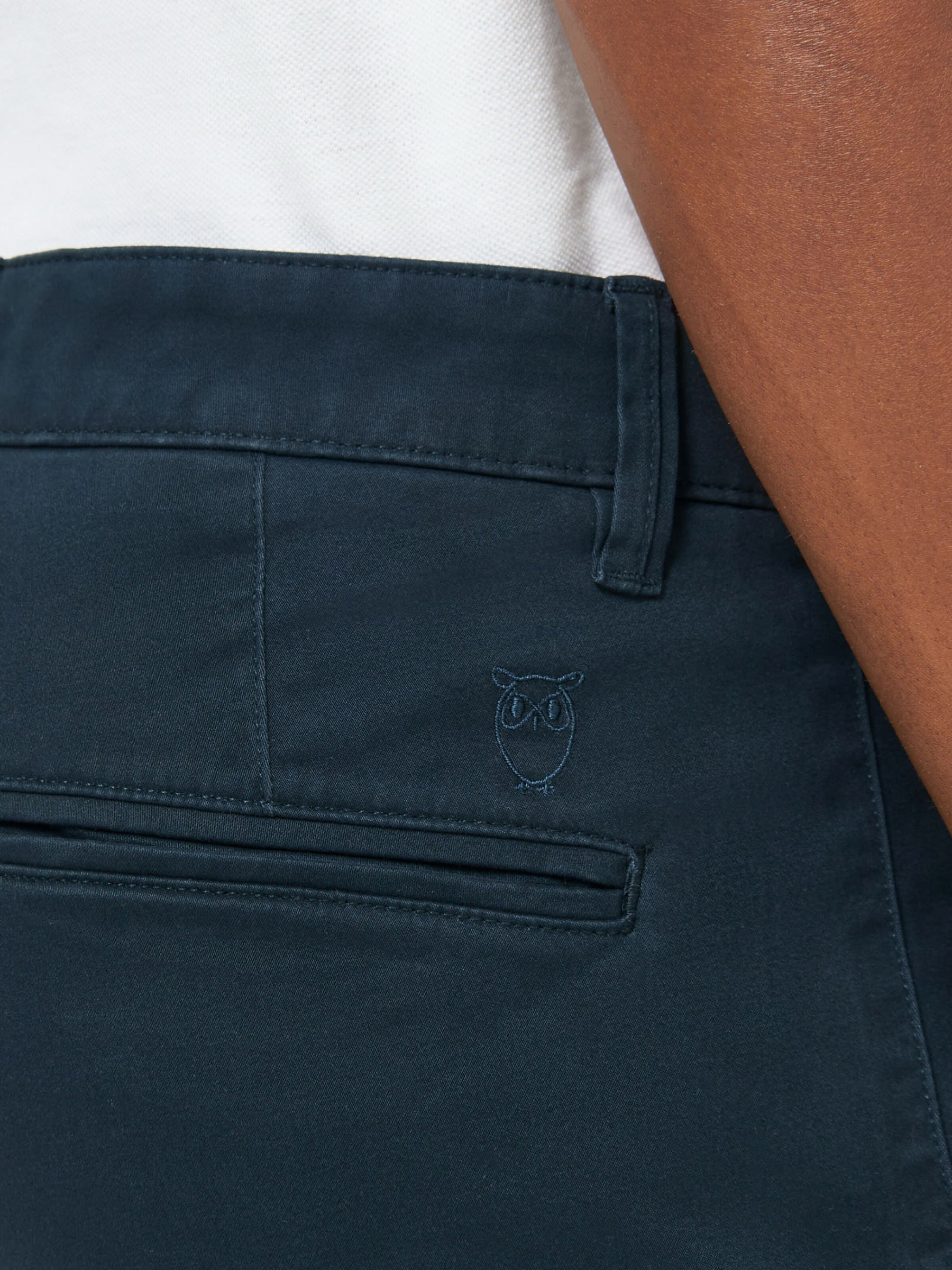 Hose Luca Slim Twill Chino Pants total eclipse Knowledge Cotton Apparel