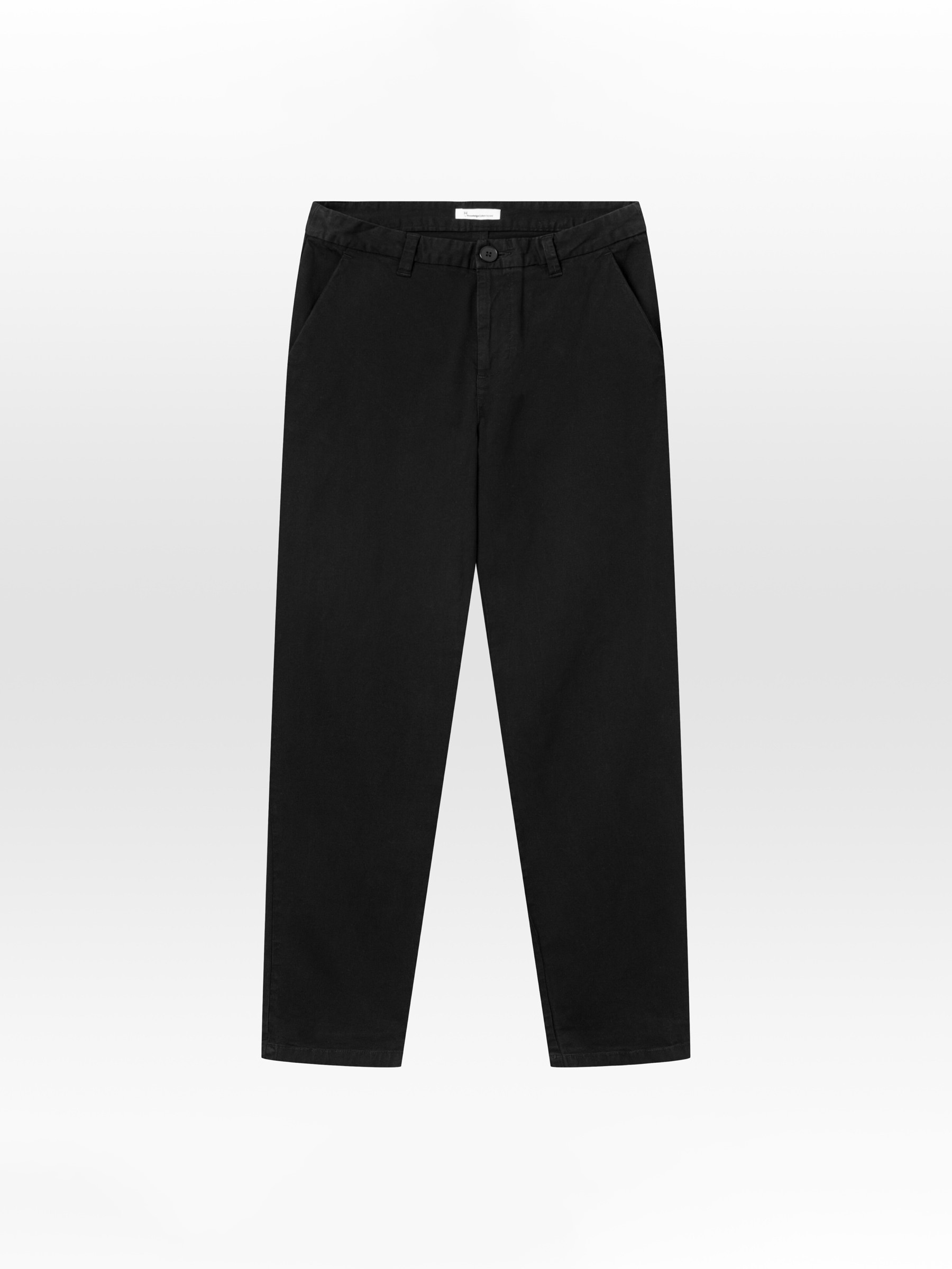 Hose Iris Mom Mid Rise Chino black jet Knowledge Cotton Apparel