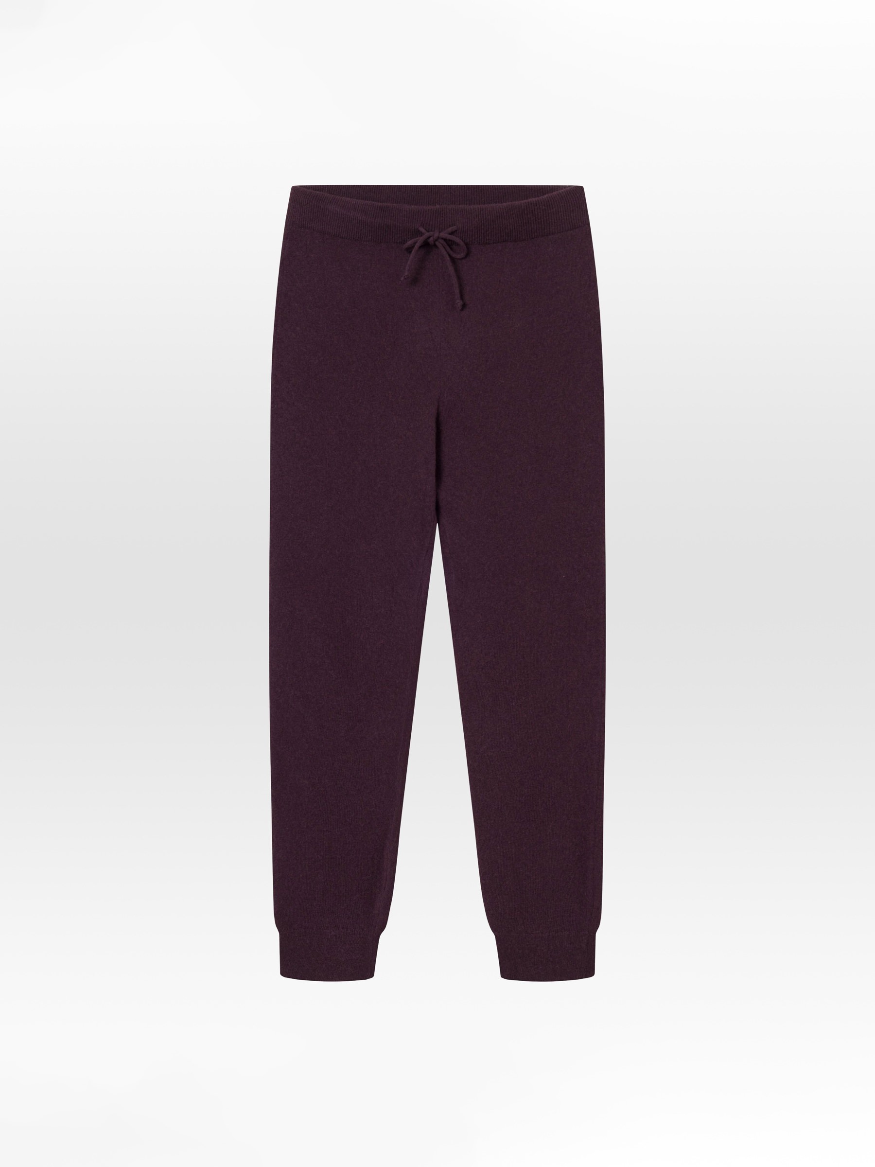 Hose Jade Hybrid Knitted Jog Pants chocolate plum Knowledge Cotton Apparel