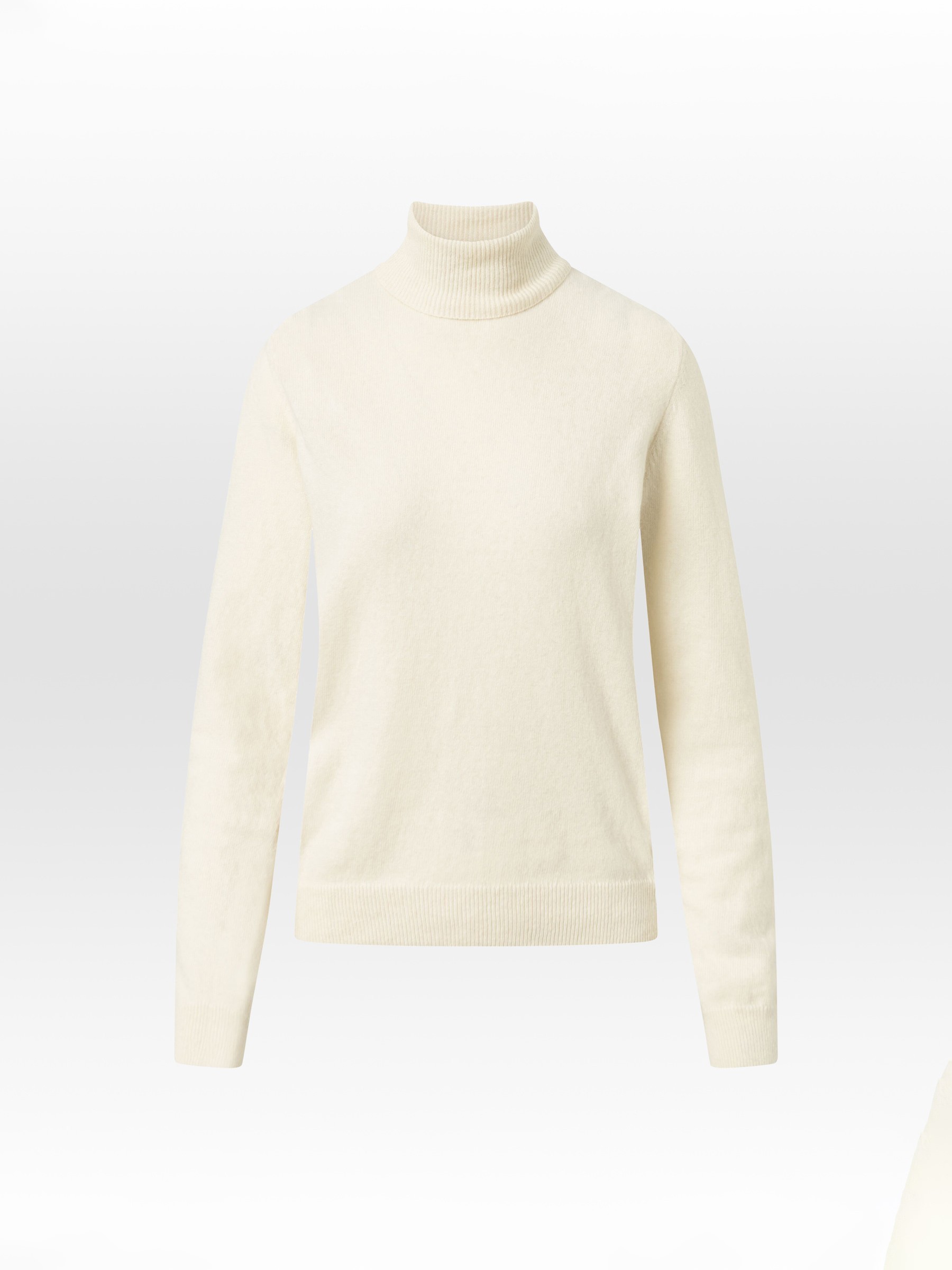 Pullover Lambswool Roll Neck buttercream Knowledge Cotton Apparel