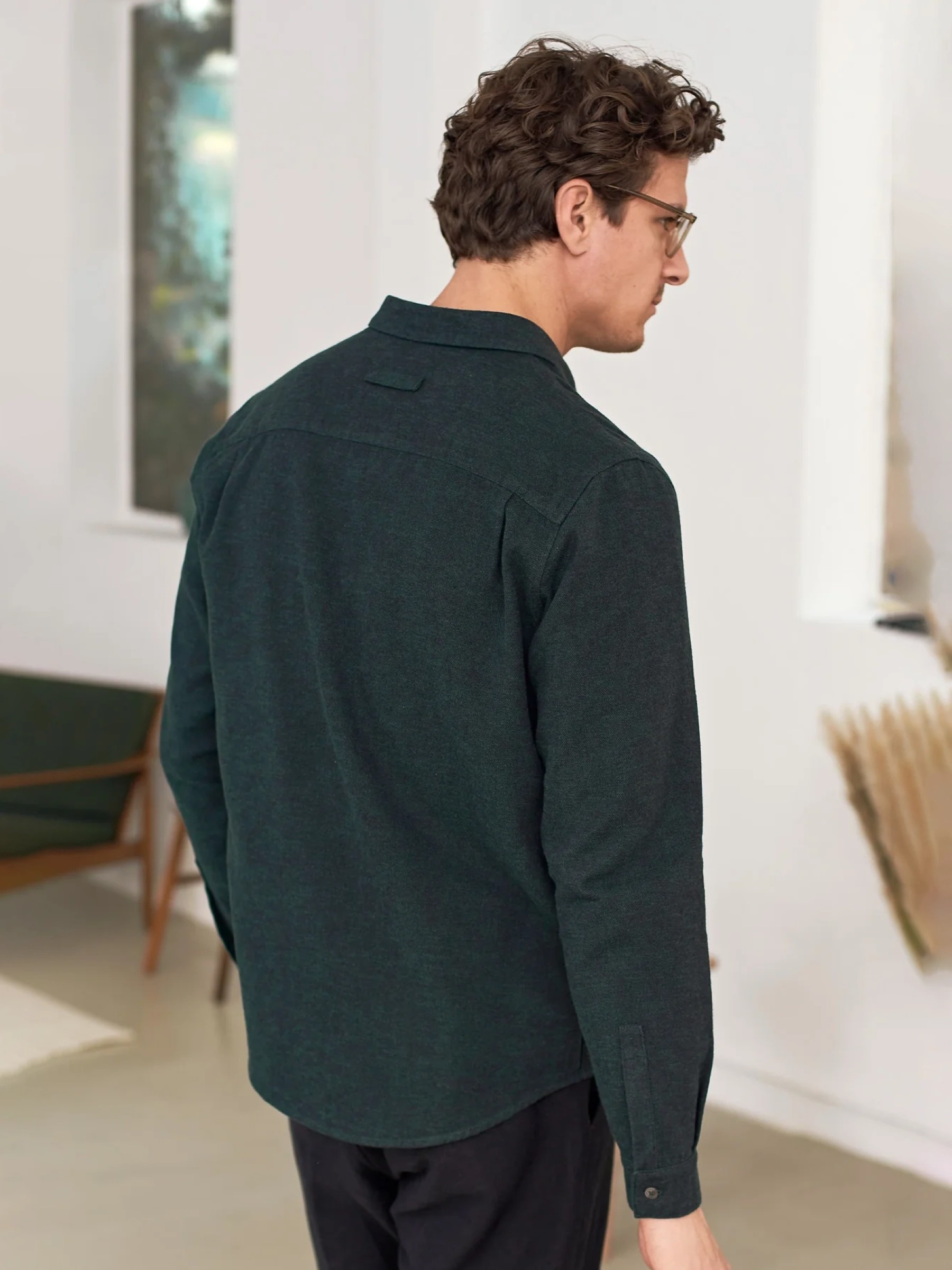 Hemd Simon Shirt eco flannel scot green About Companions