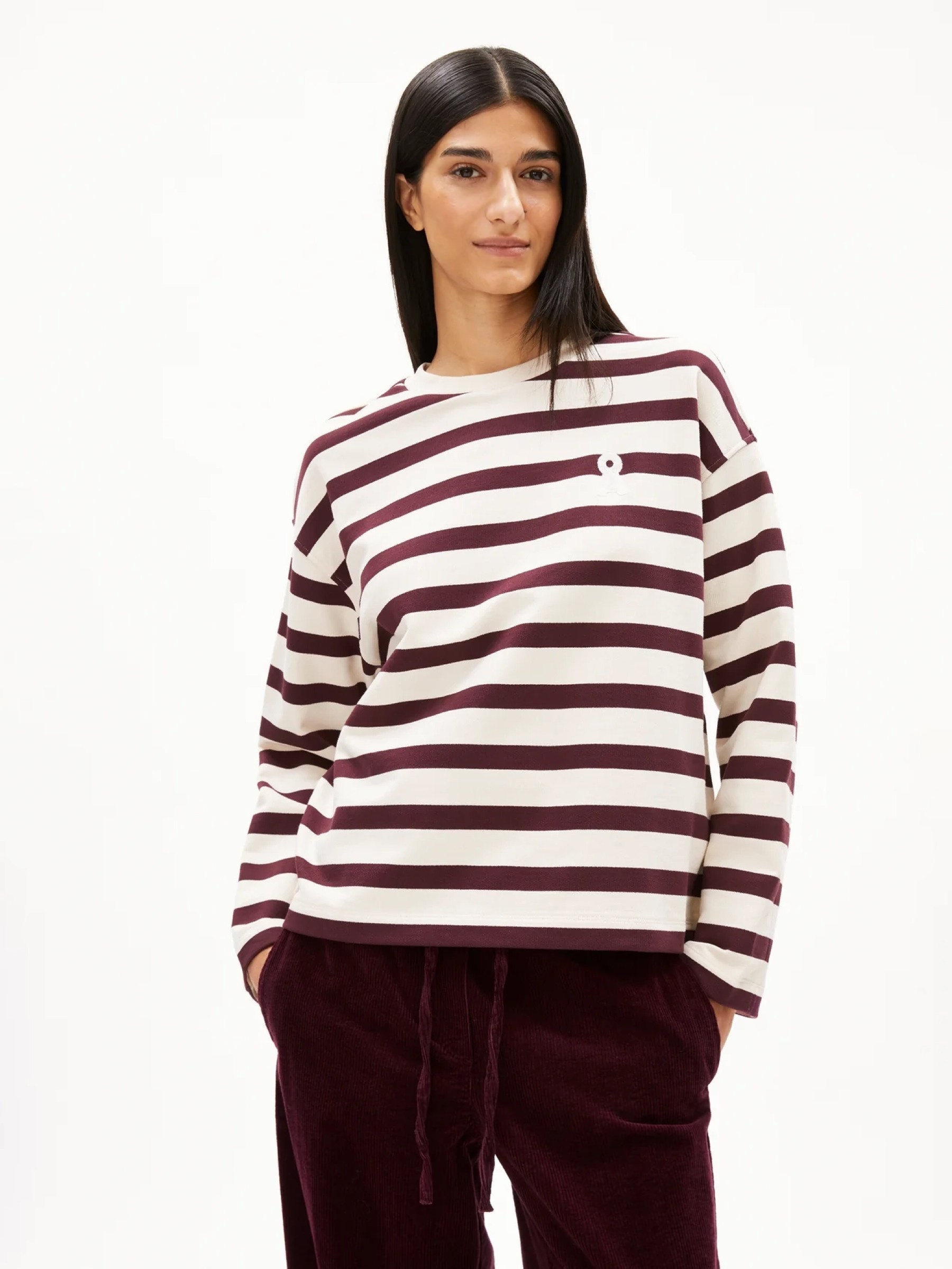 Pullover Frankaa Bold Iconic A undyed-dark cranberry Armedangels