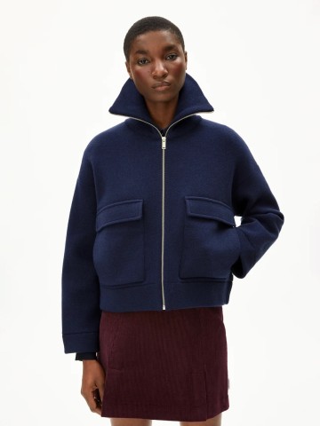 Zipper Joaniaas tinted navy Armedangels