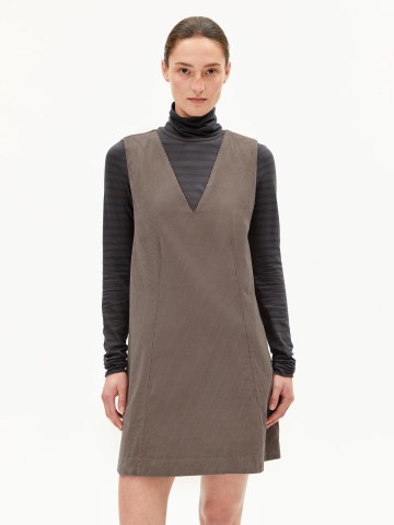 Kleid Pinaafo Corduroy walnut cream Armedangels