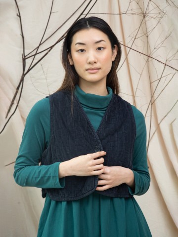 Kordweste Lark night sky navy Beaumont Organic