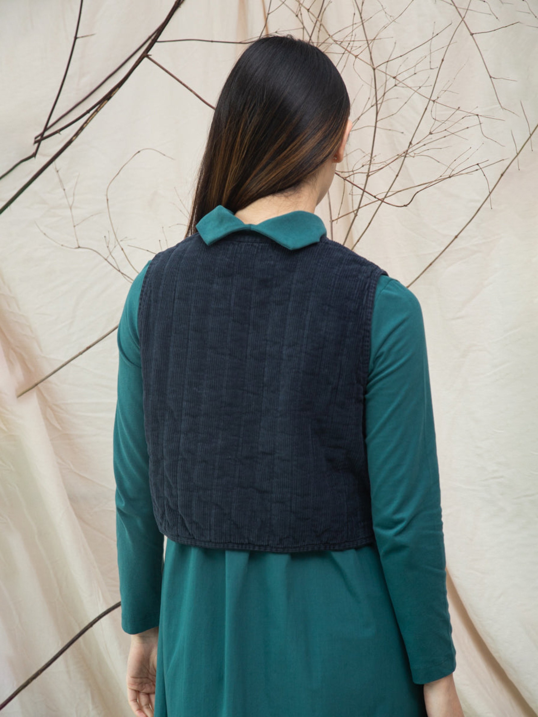 Kordweste Lark night sky navy Beaumont Organic