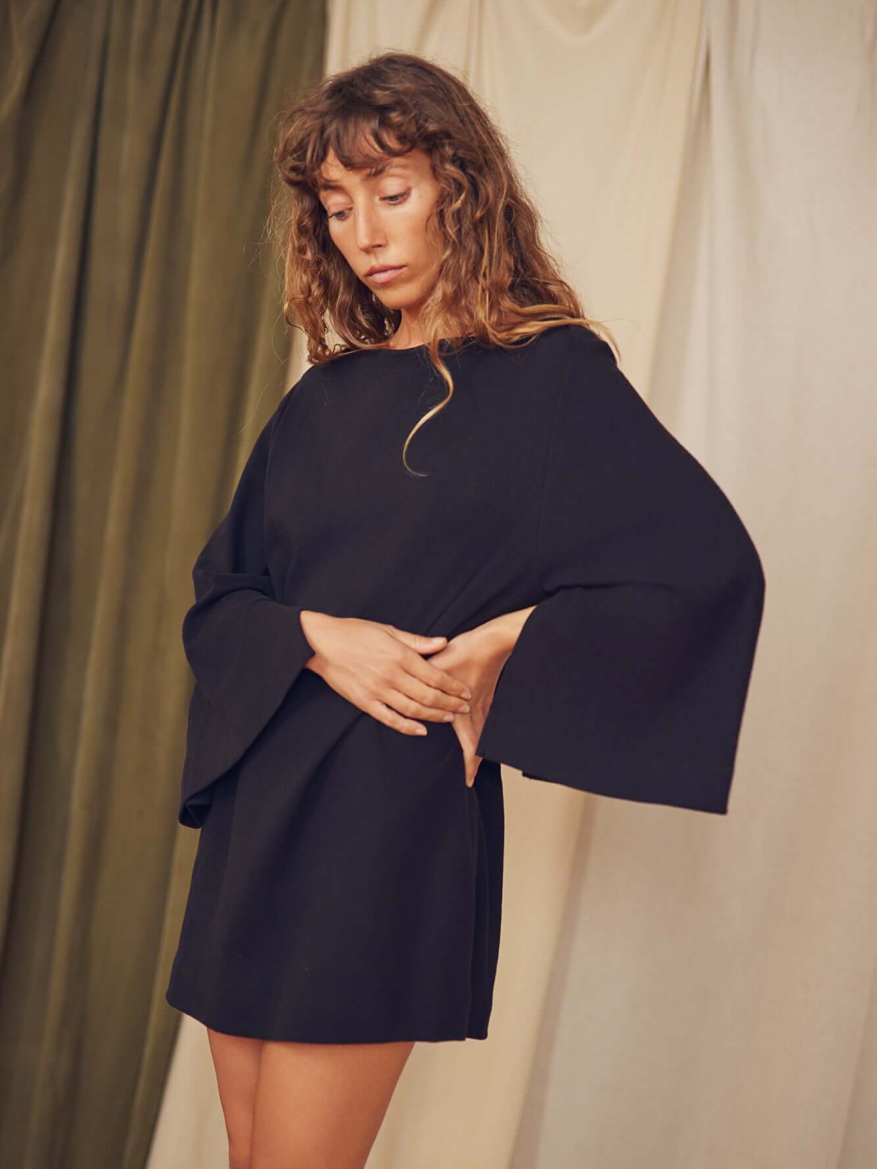 Kleid Mini Dress black Cossac