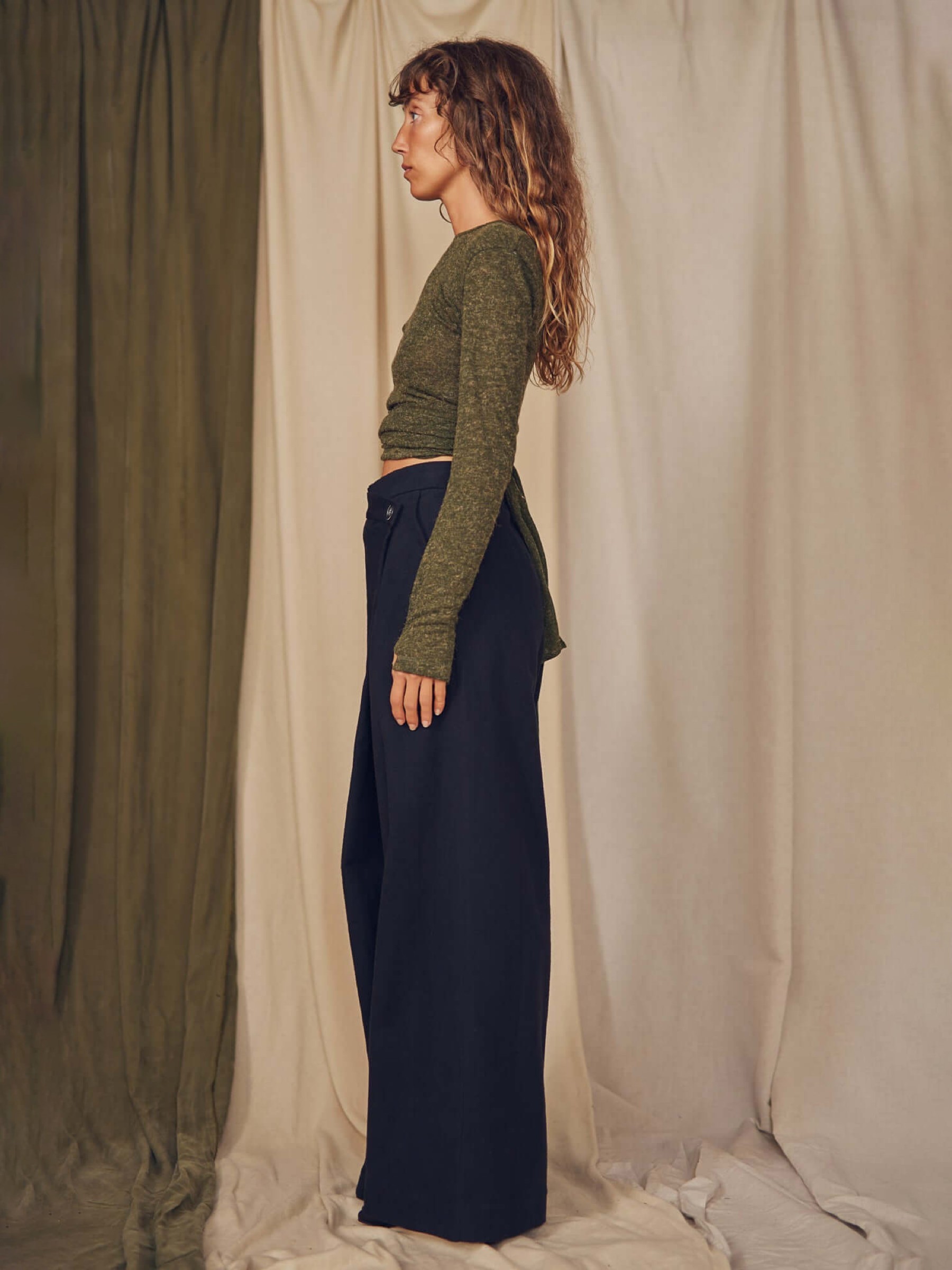 Hose Wrap Trousers black Cossac