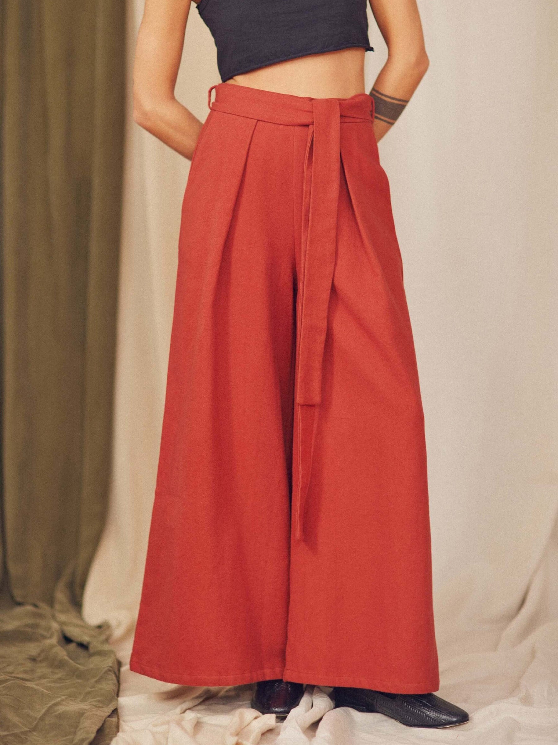 Hose yWide Trousers rust Cossac