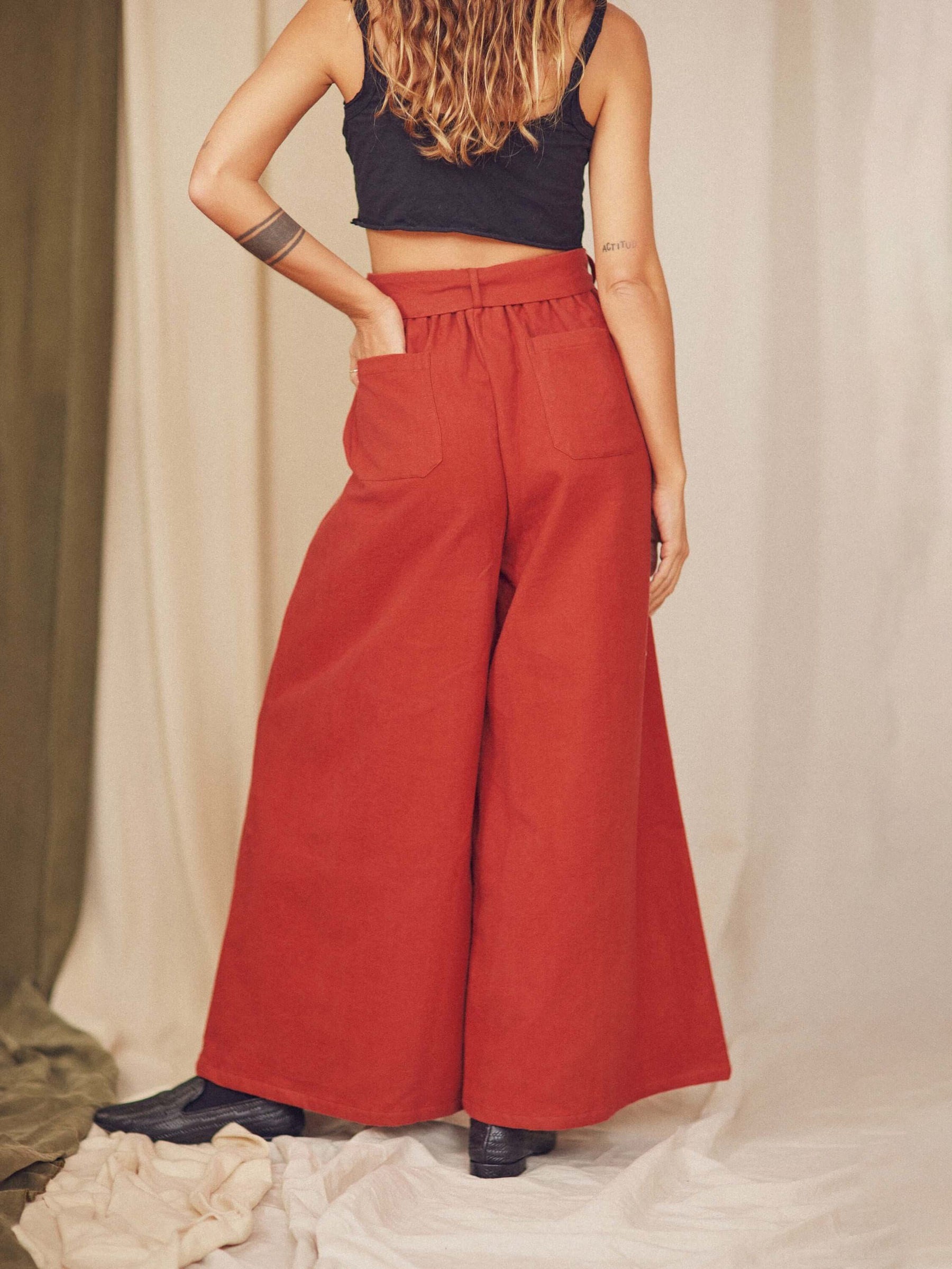 Hose yWide Trousers rust Cossac