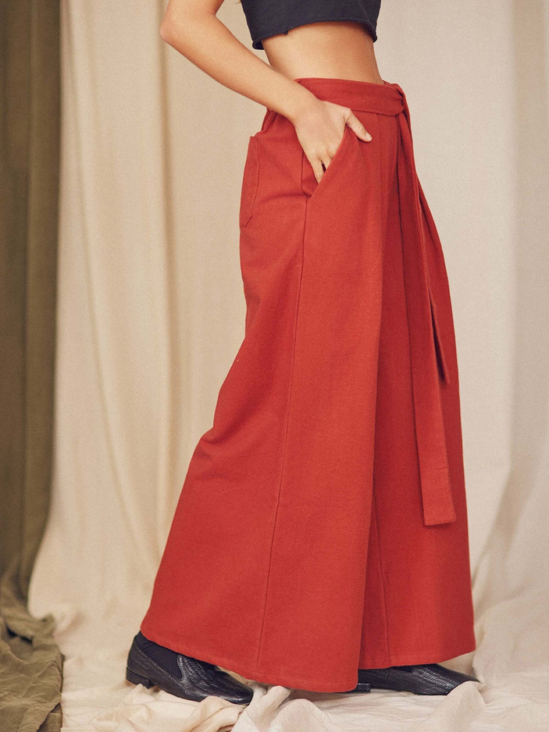 Hose yWide Trousers rust Cossac