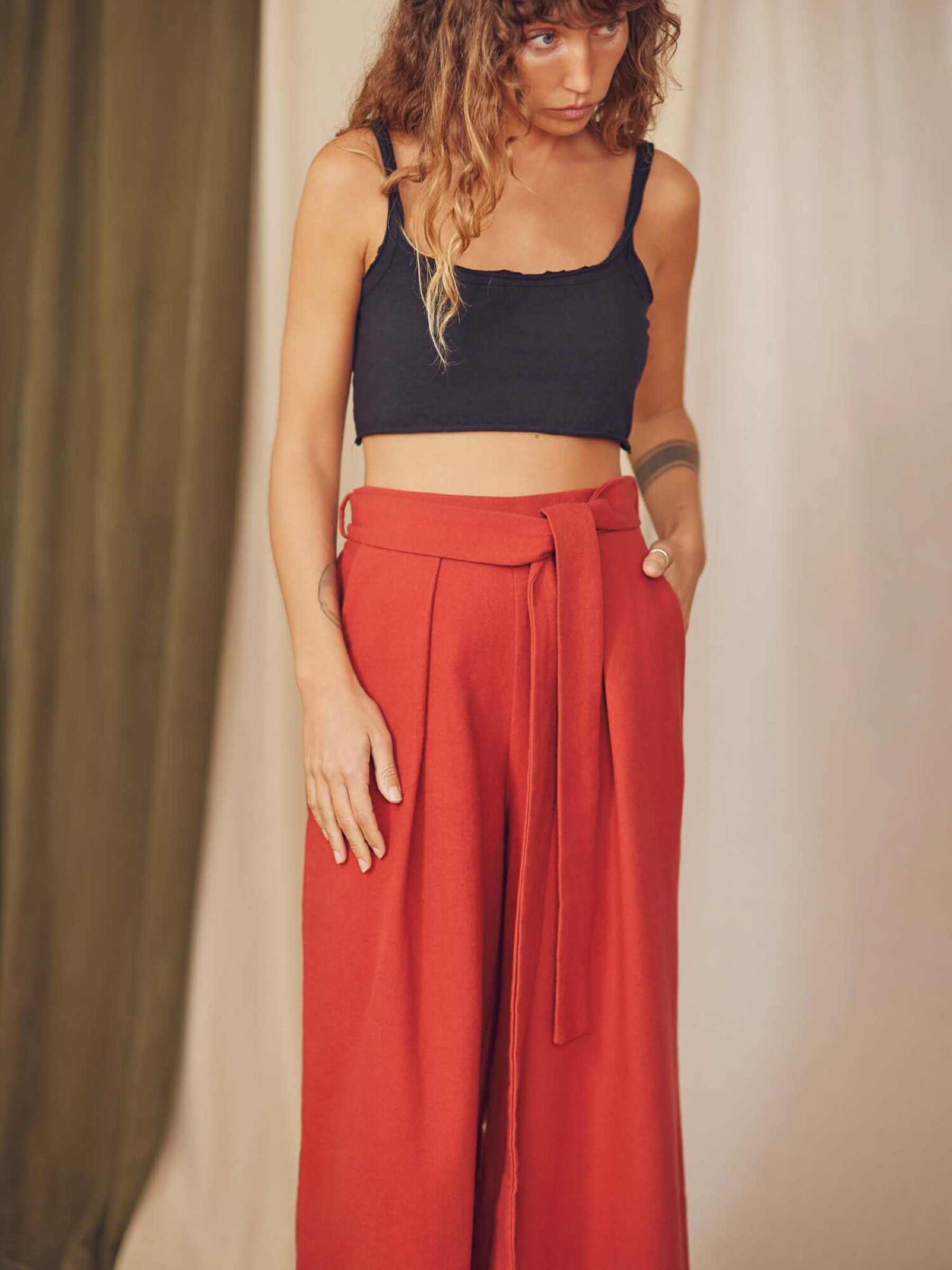 Hose yWide Trousers rust Cossac