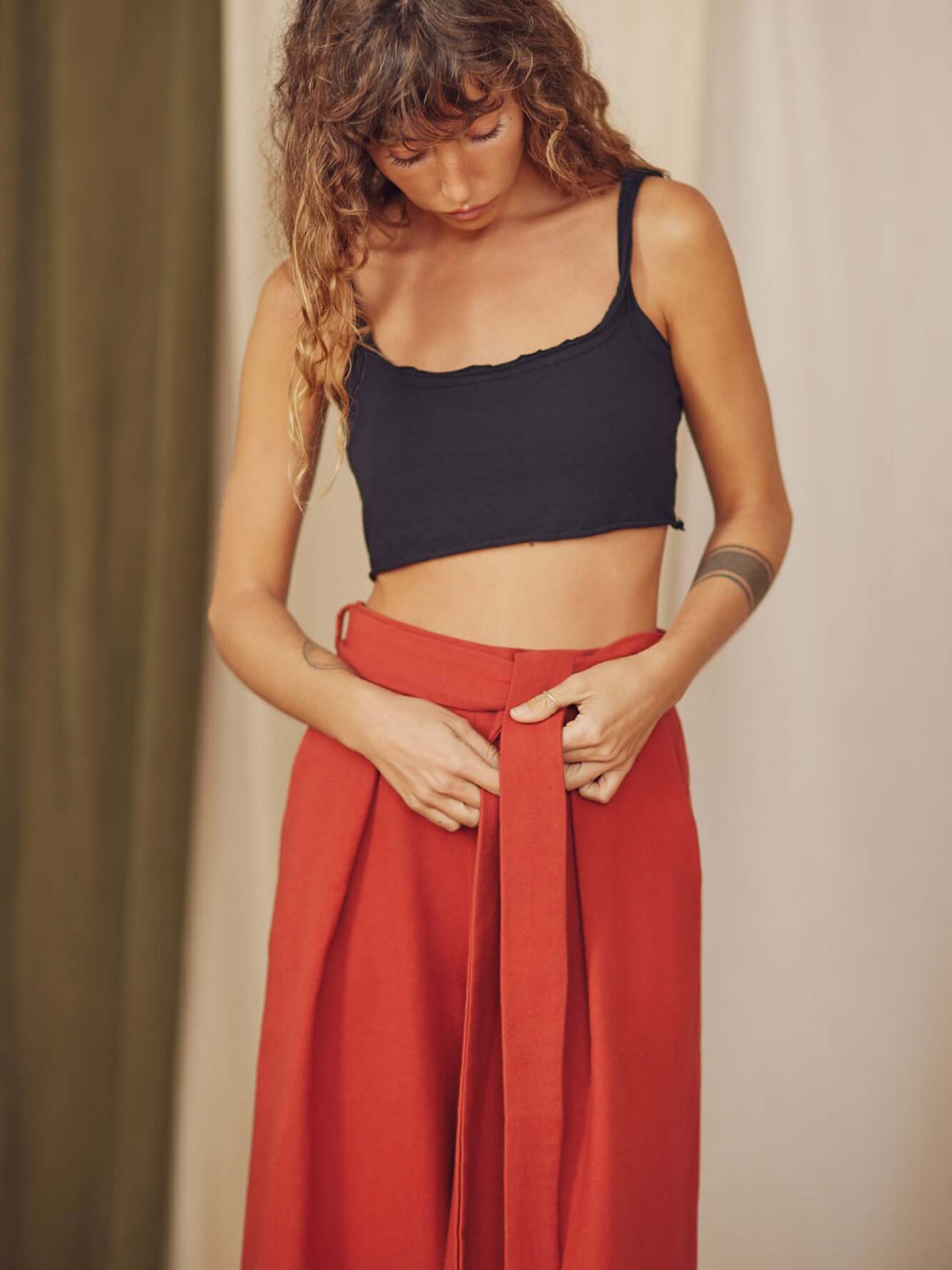 Hose yWide Trousers rust Cossac