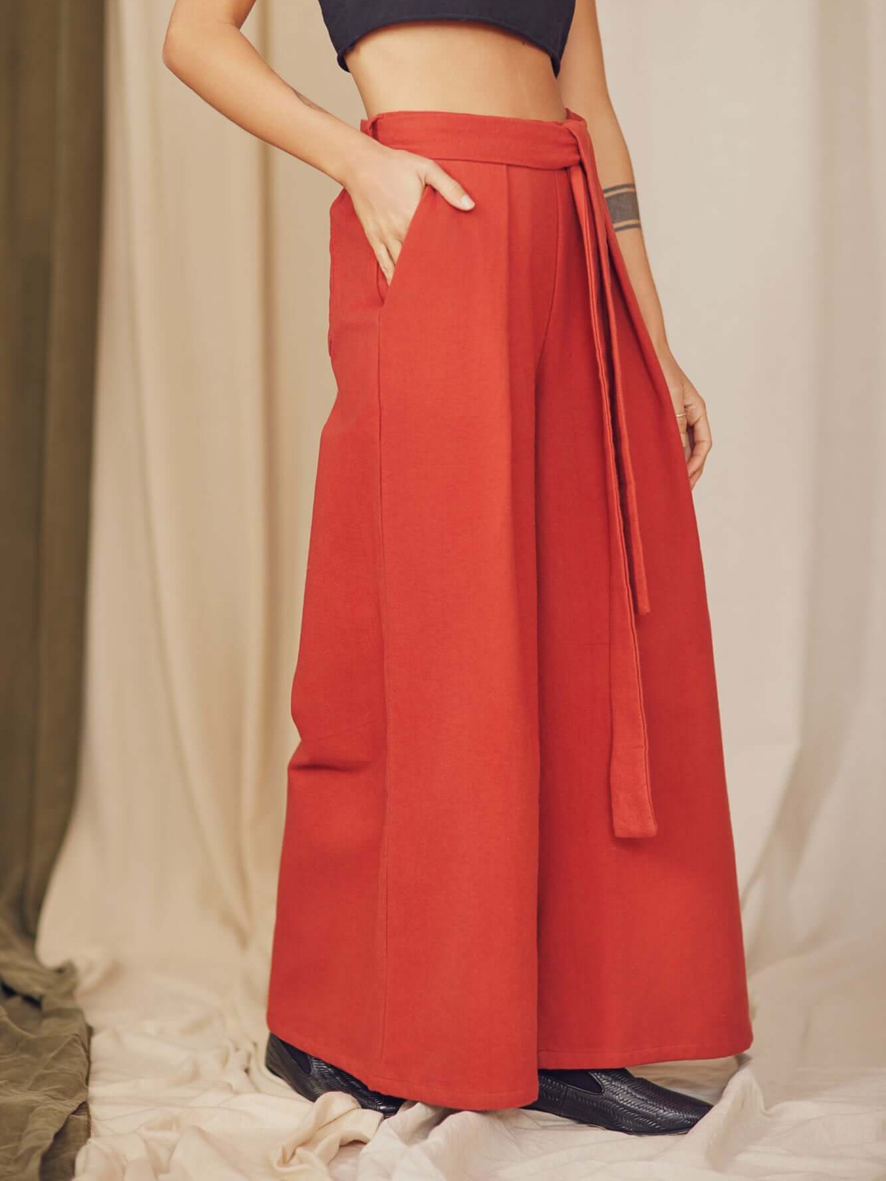 Hose yWide Trousers rust Cossac