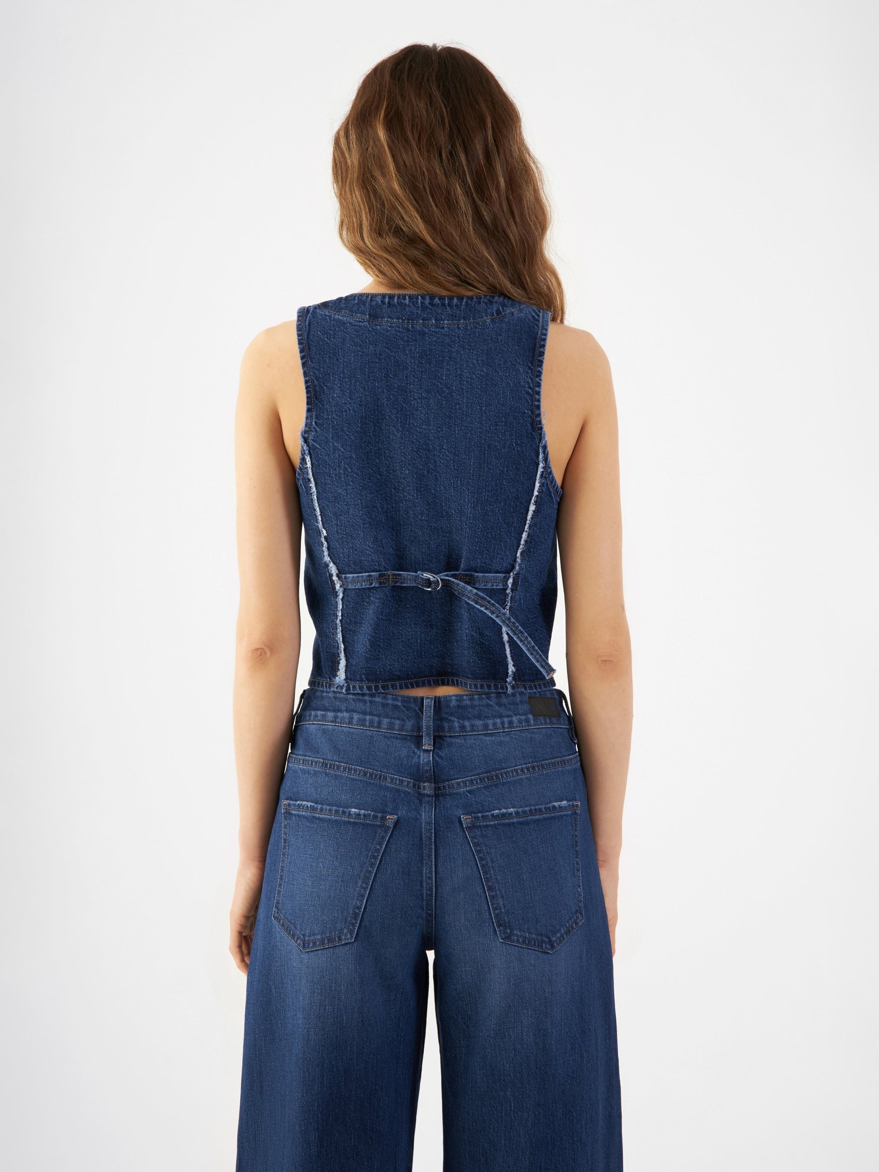 Jeansweste Astra Vest dark blue Dawn Denim