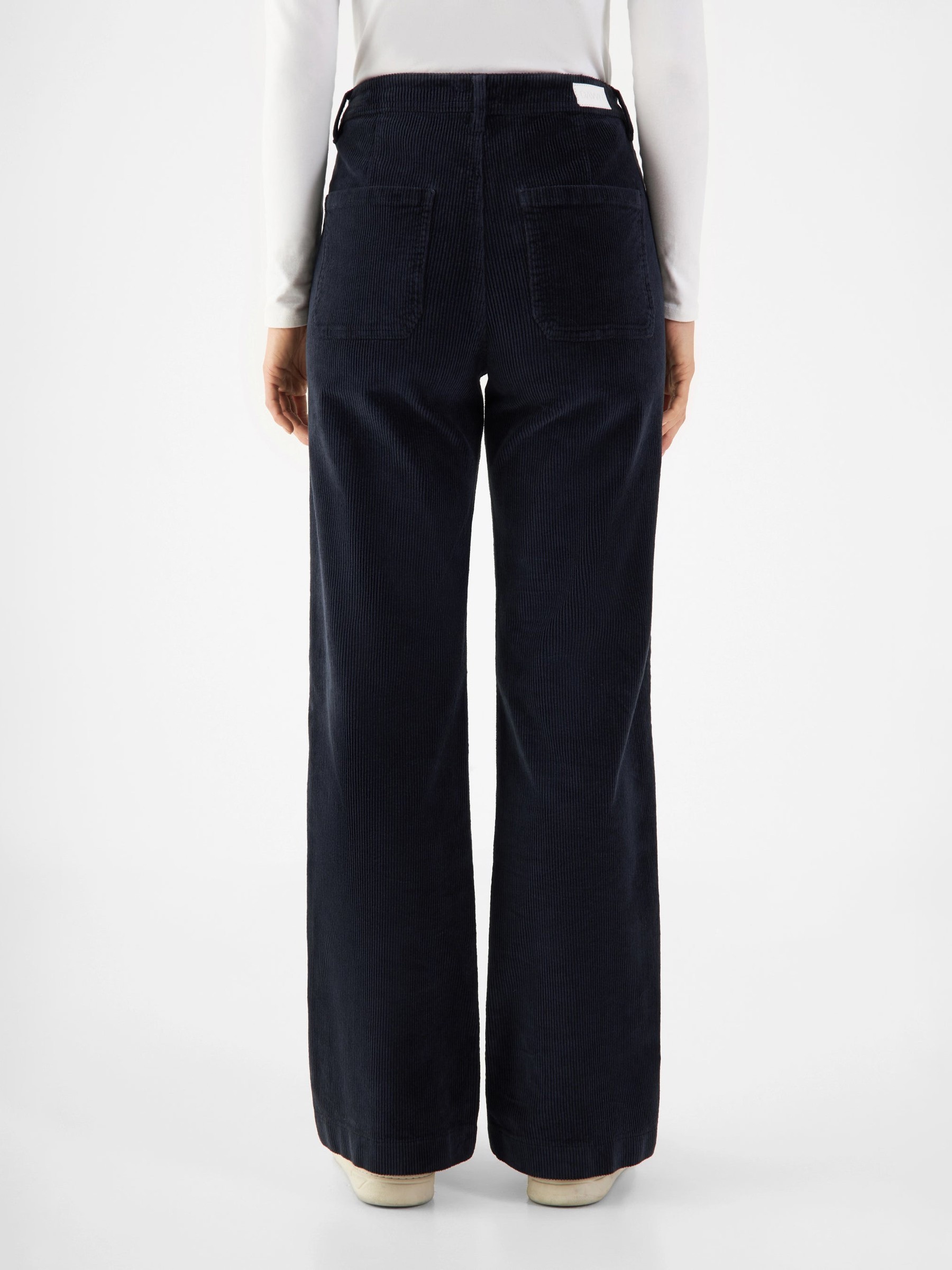 Hose Dew Flared Corduroy dark navy Dawn Denim