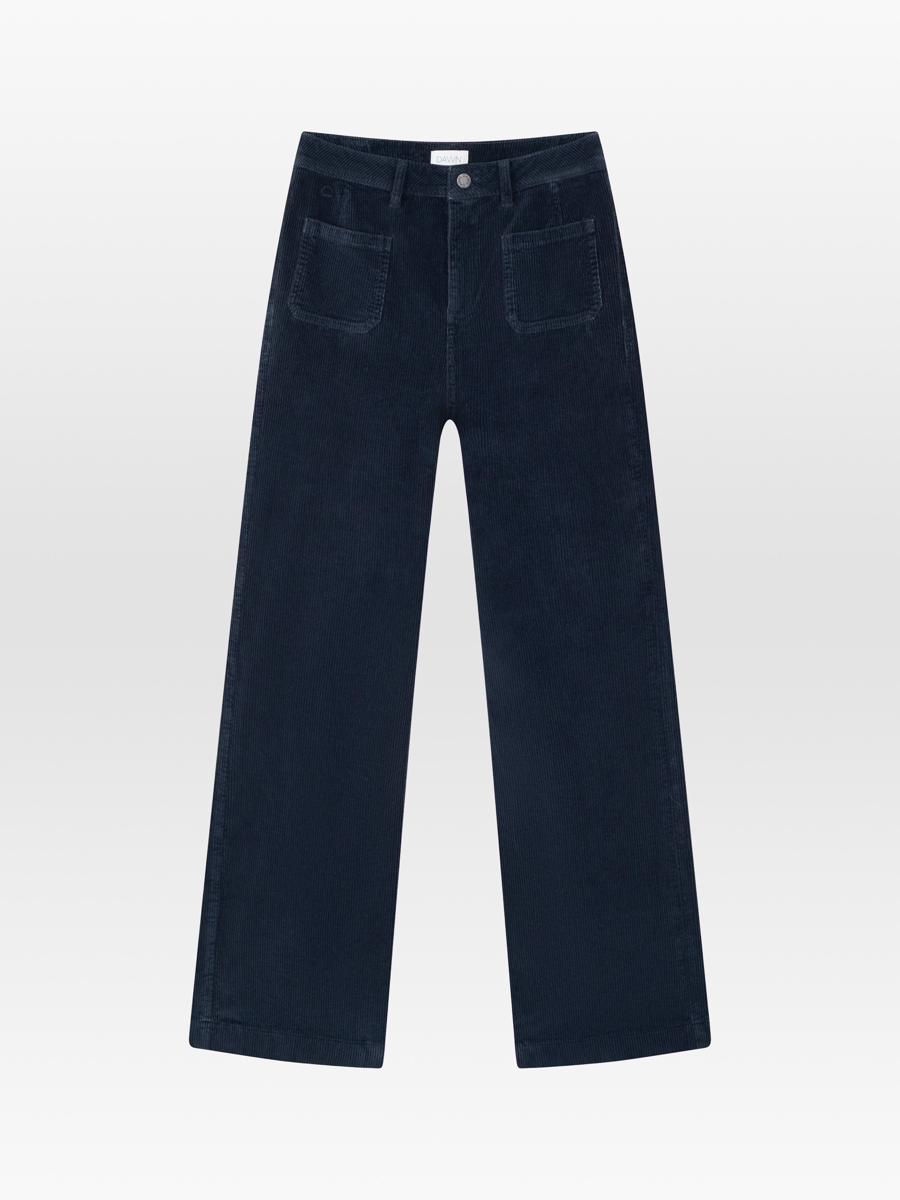 Hose Dew Flared Corduroy dark navy Dawn Denim
