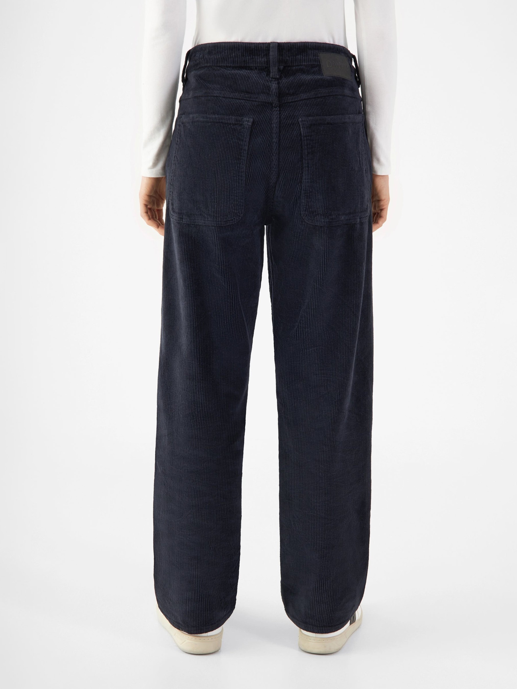 Hose Mane Relaxed Straight Corduroy dark navy Dawn Denim