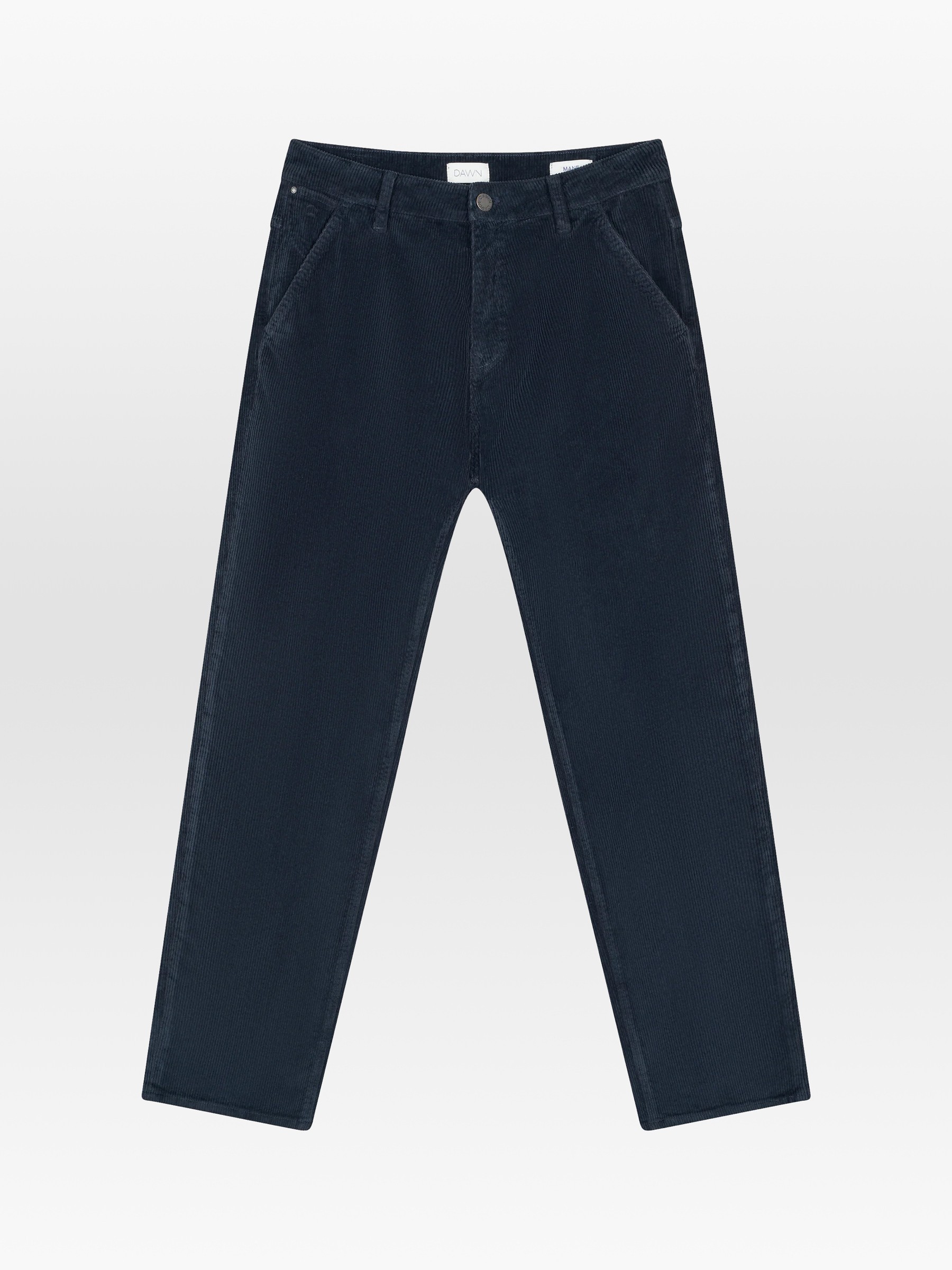 Hose Mane Relaxed Straight Corduroy dark navy Dawn Denim