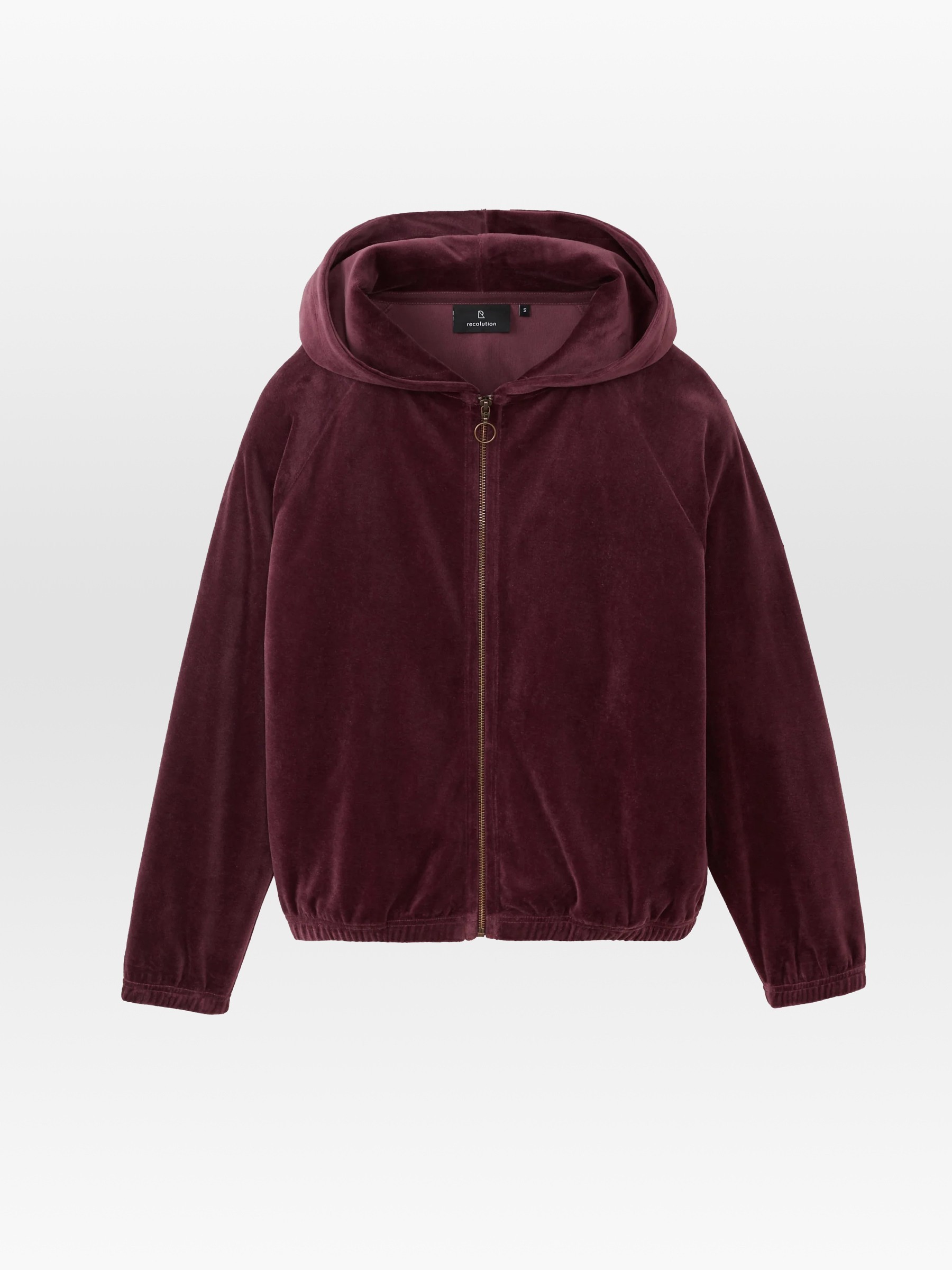 Zipper Sweatjacket Heliconia dark plum Recolution
