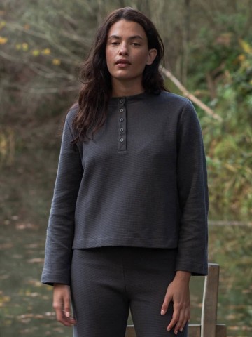 Longsleeve Hayden slate Beaumont Organic