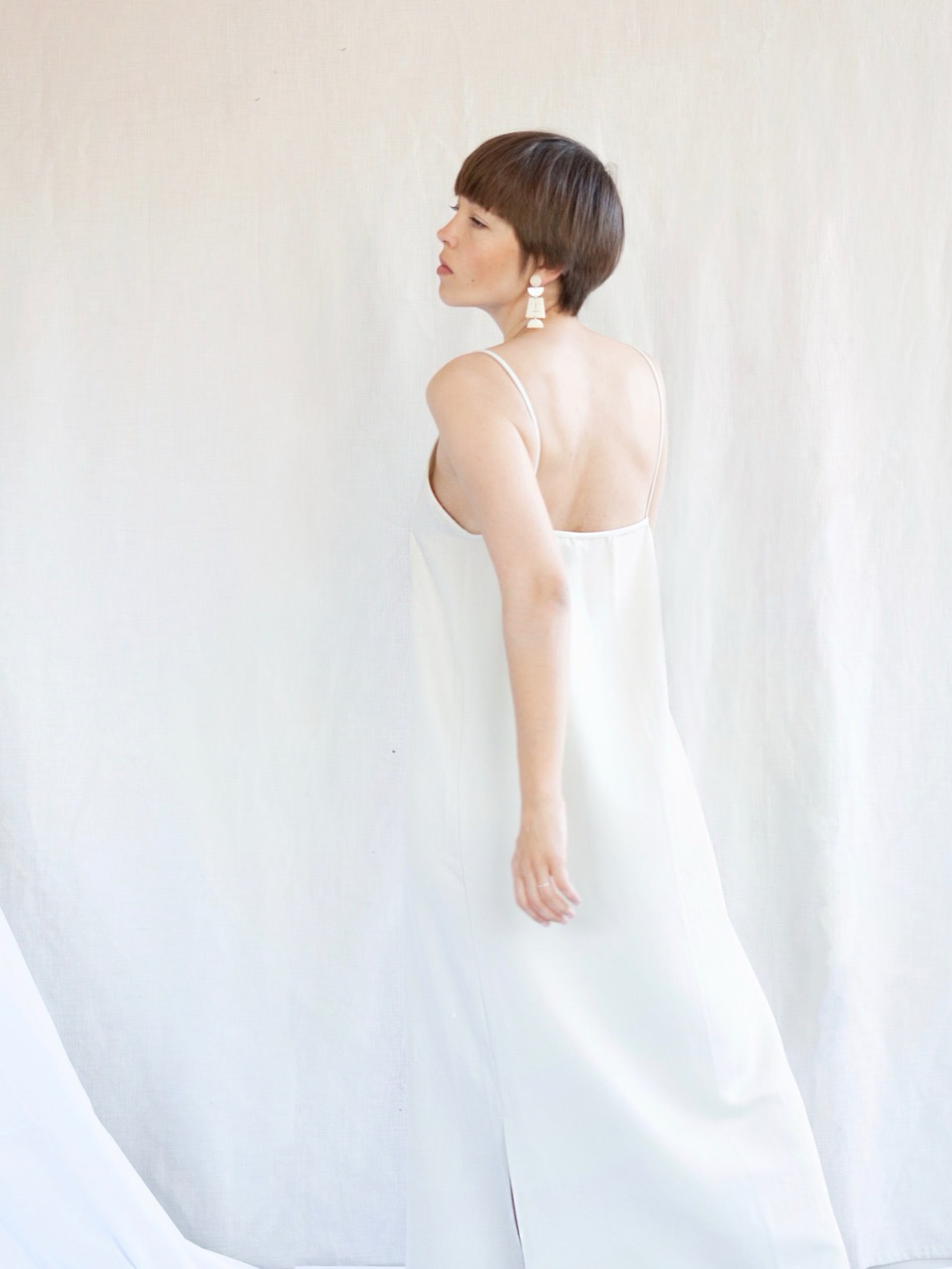 Kleid Midi Dress Capri eggshell Jan 'n June