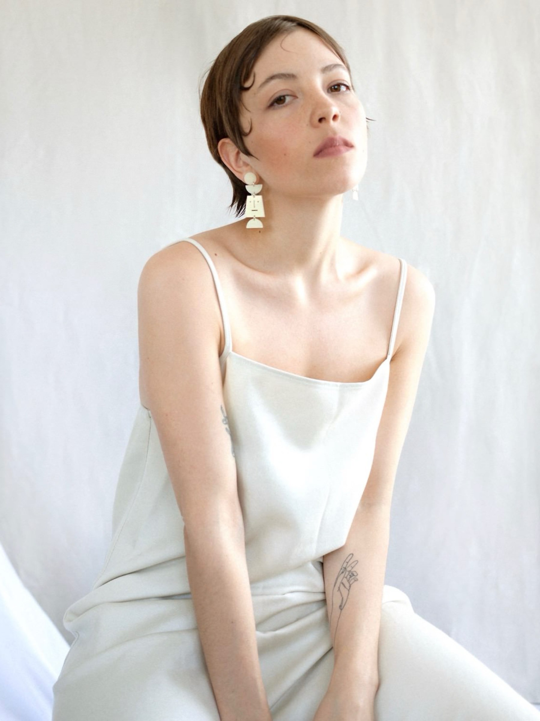 Kleid Midi Dress Capri eggshell Jan 'n June