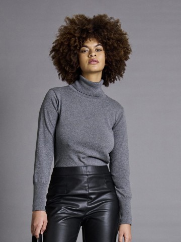 Pullover Turtleneck dark grey Elsa Jan 'n June