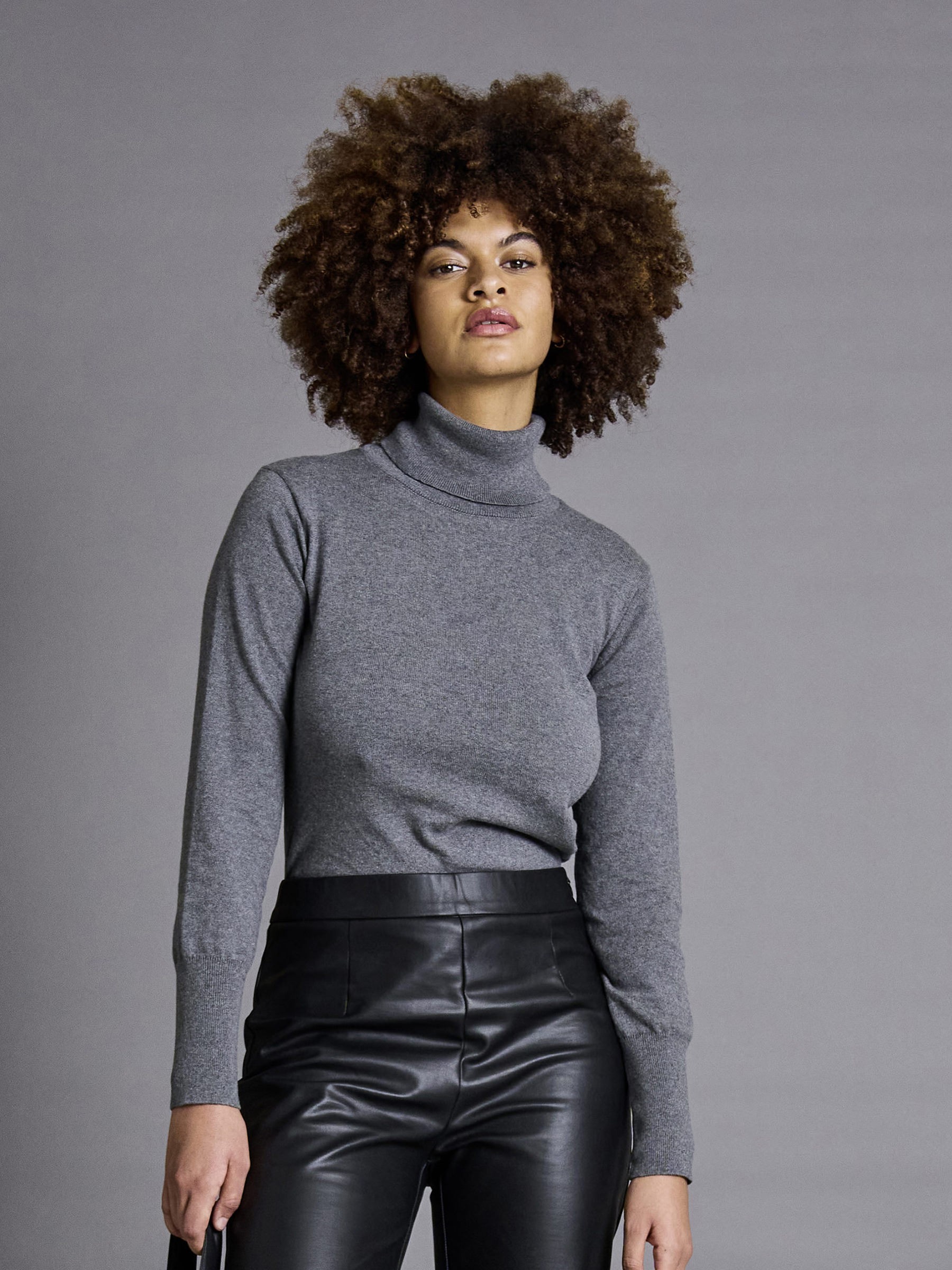 Pullover Turtleneck dark grey Elsa Jan 'n June