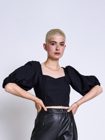 Bluse Madalena Blouse black Jan 'n June